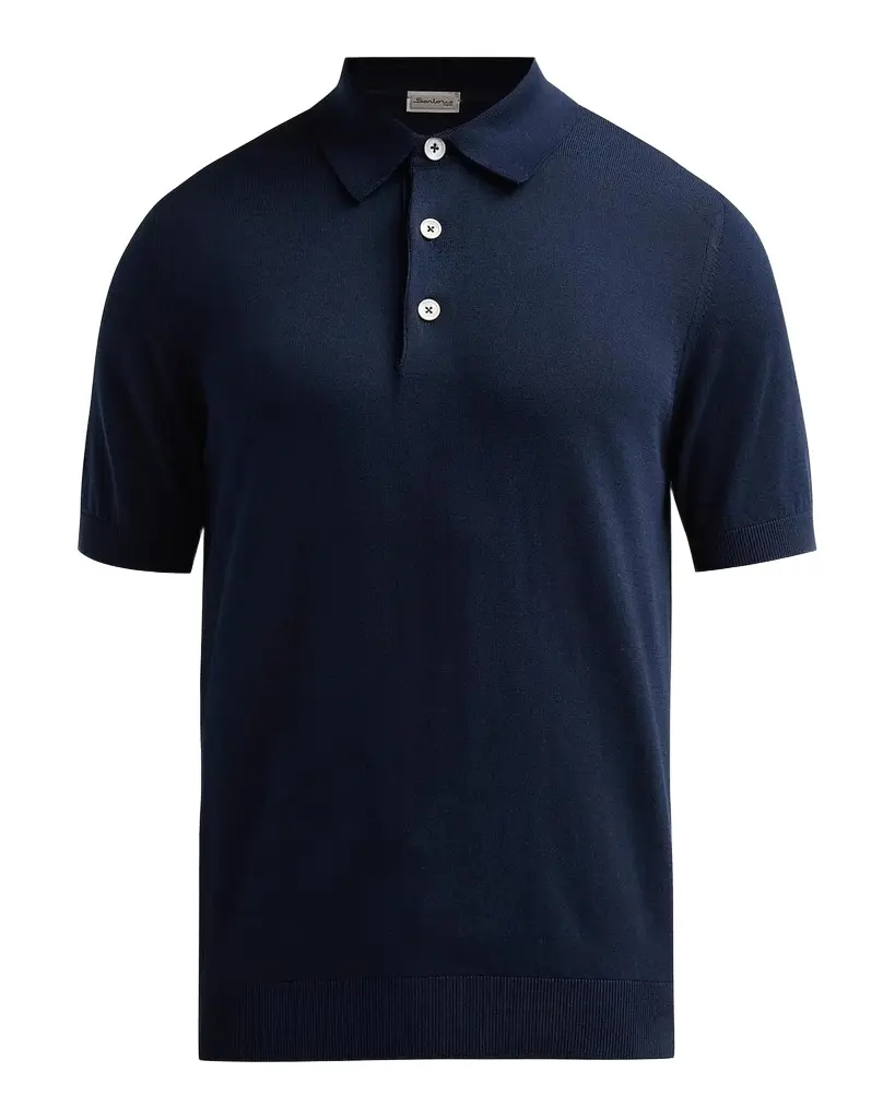 Sartorio Men's Knit Cotton Polo Shirt