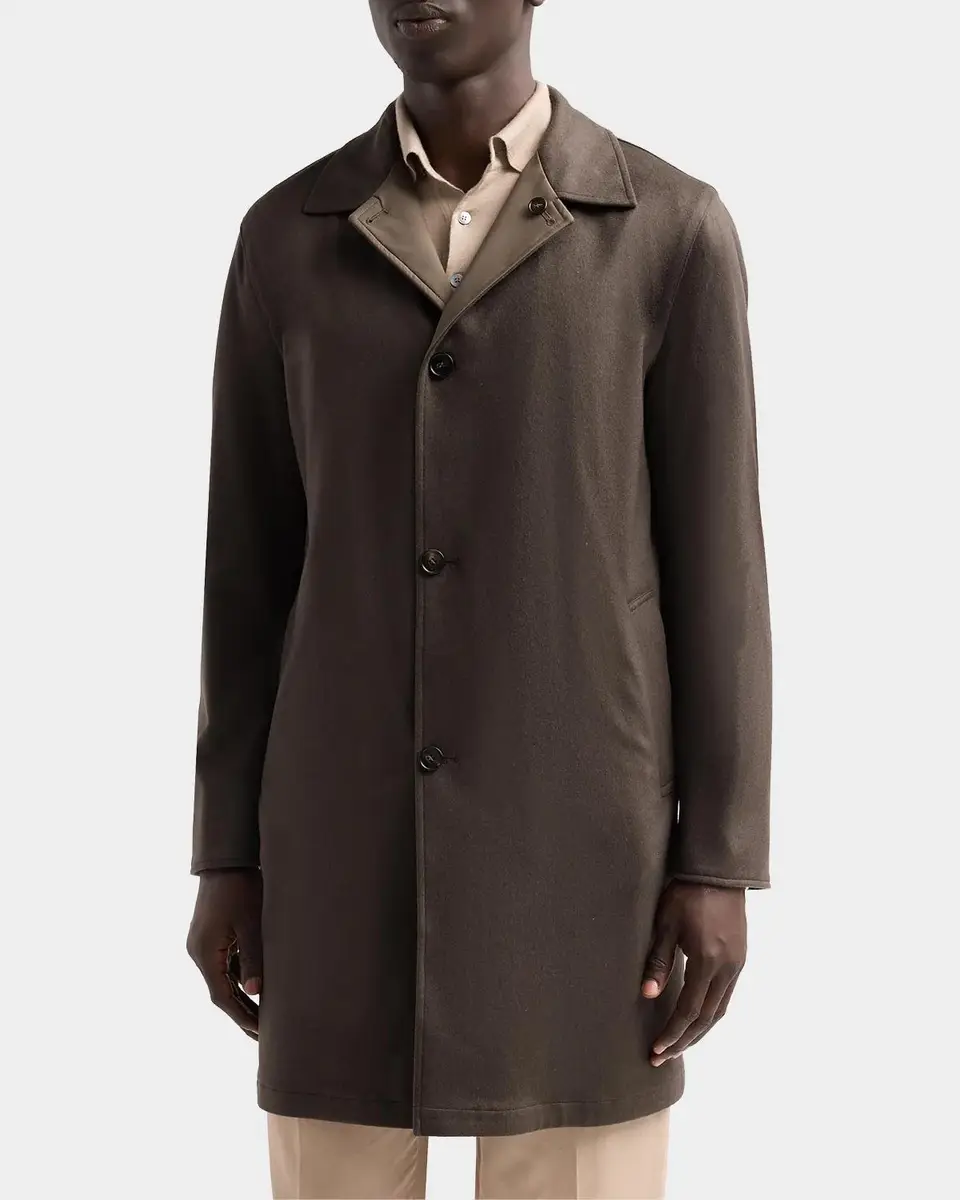 Sartorio Men's Reversible Rain Car Coat | Thumbnail 4 Sartorio Men's Reversible Rain Car Coat | Thumbnail 4