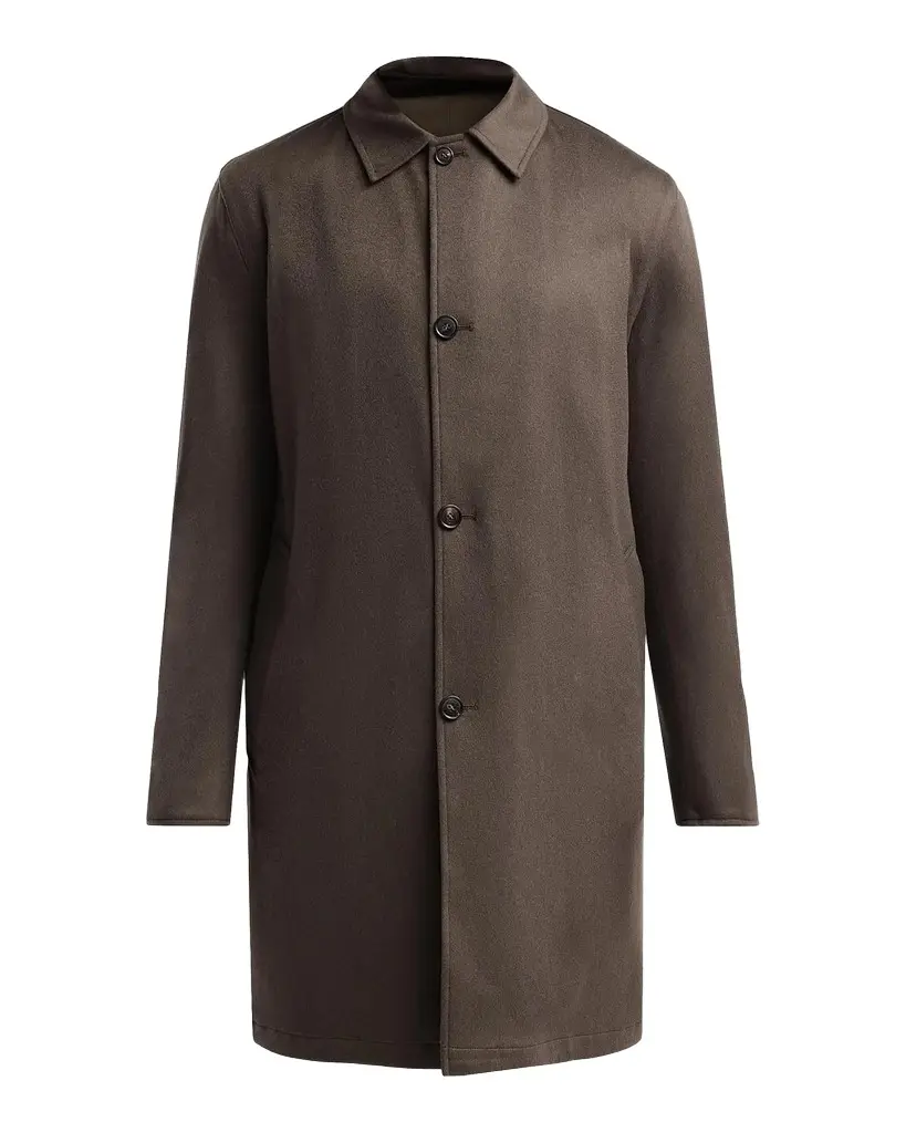 Sartorio Men's Reversible Rain Car Coat