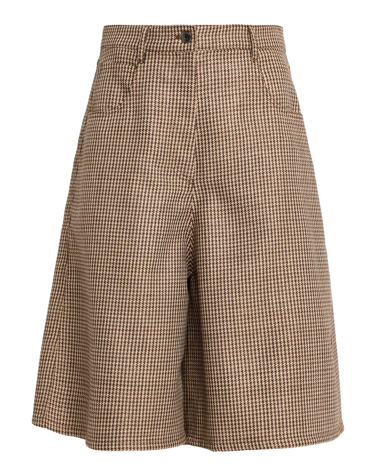 Wool-Blend Houndstooth Bermuda Shorts Wool-Blend Houndstooth Bermuda Shorts