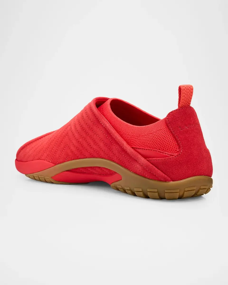 Lanvin Men's Mesh Knit and Leather Grip-Strap Sneakers | Thumbnail 2 Lanvin Men's Mesh Knit and Leather Grip-Strap Sneakers | Thumbnail 2