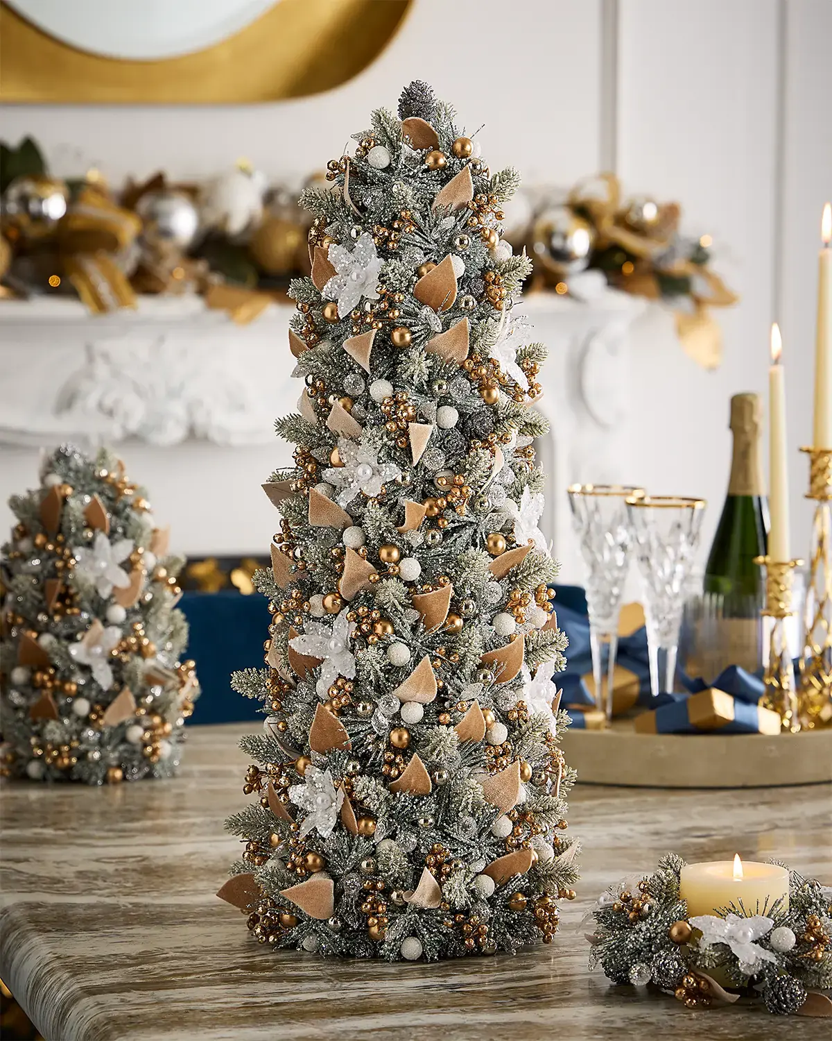 Salzburg Creations Winter Wonderland 24" Tabletop Christmas Tree