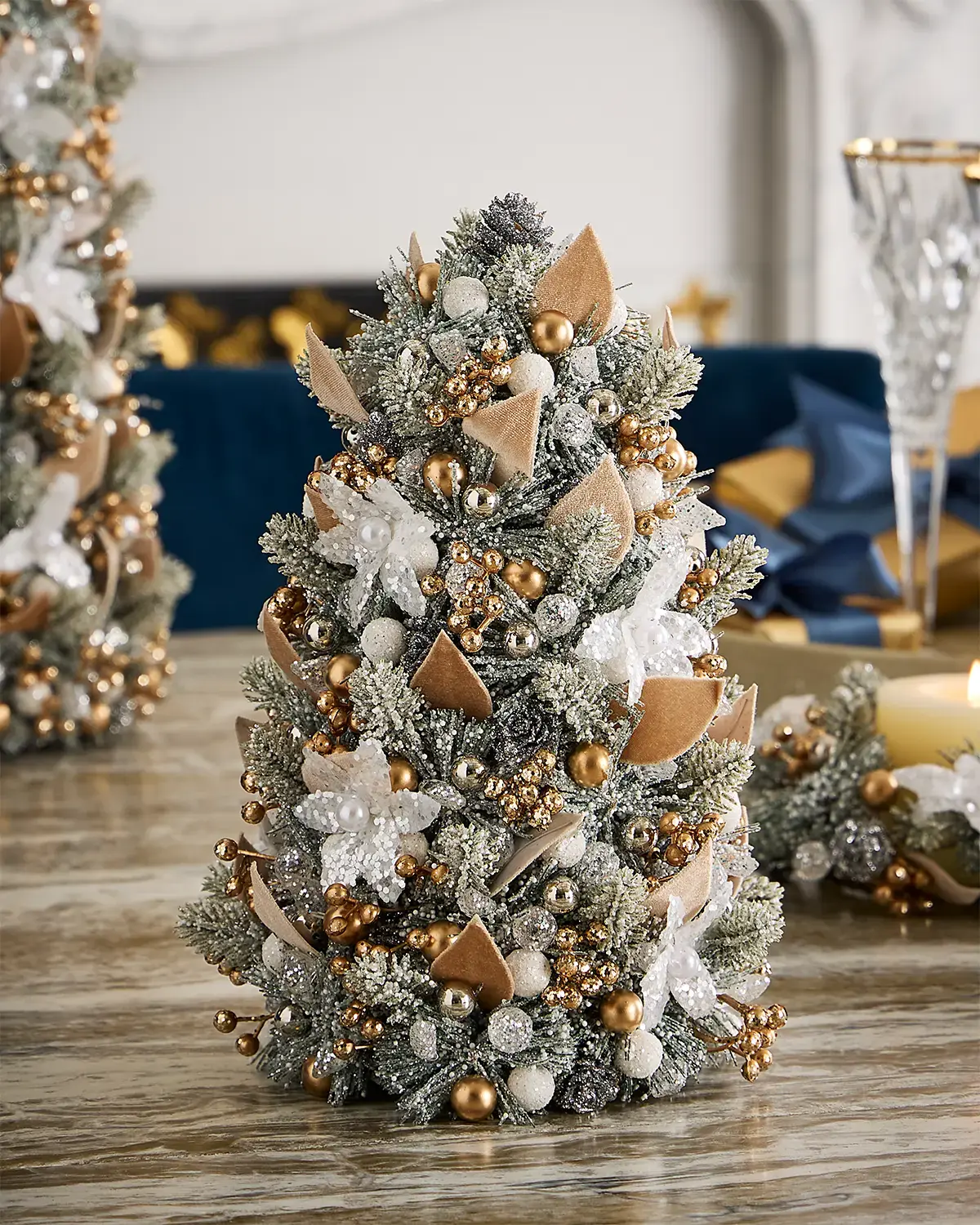 Salzburg Creations Winter Wonderland 12" Tabletop Christmas Tree