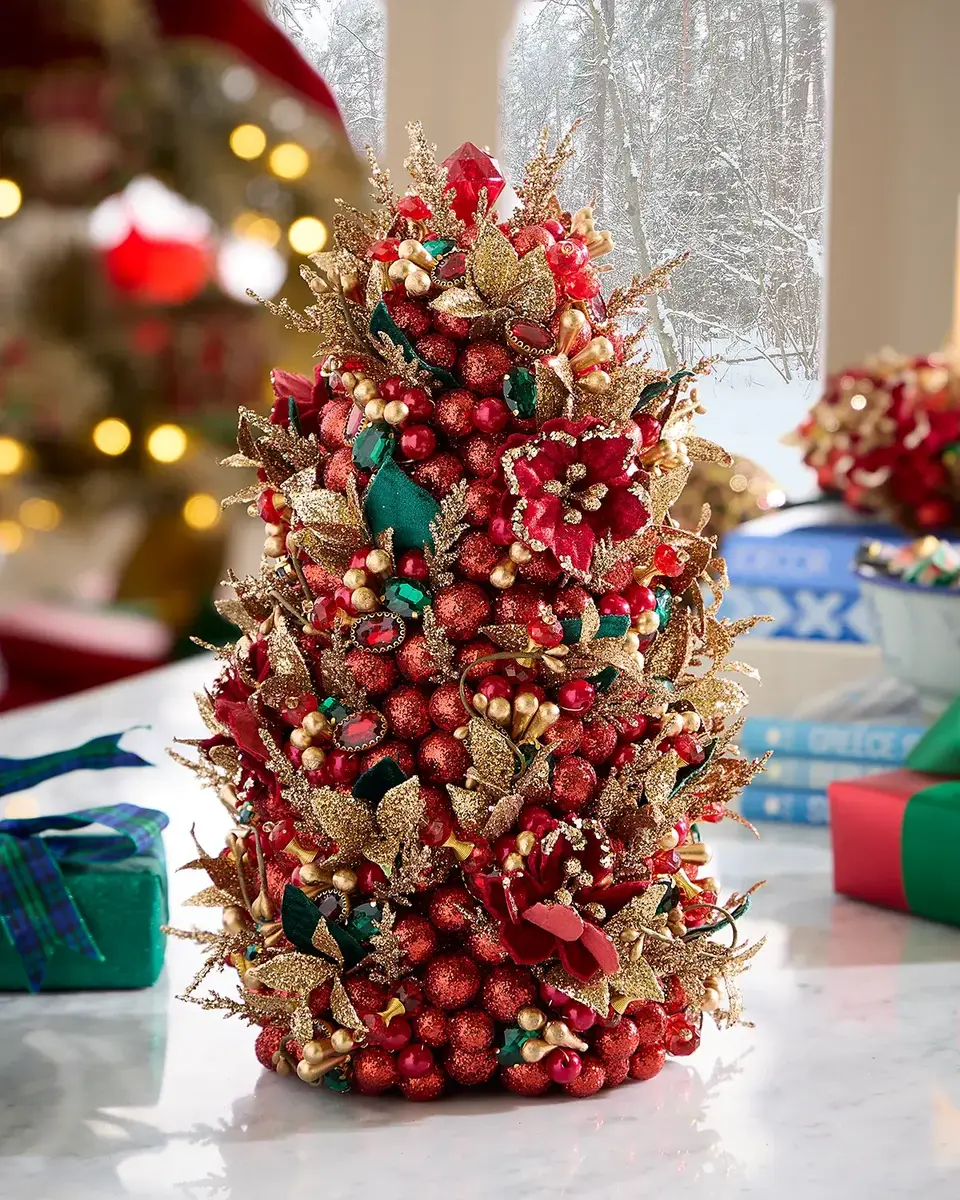 Salzburg Creations Shining Elegance 24" Tabletop Christmas Tree
