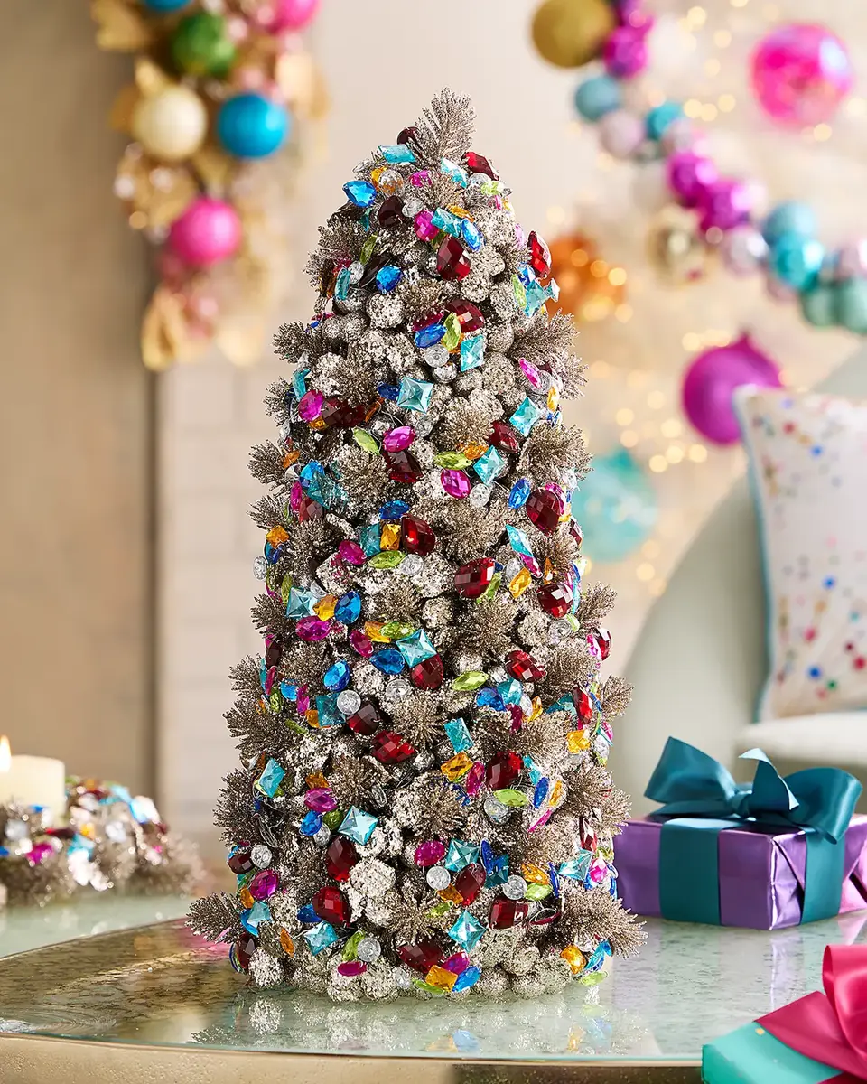 Salzburg Creations Bright Holiday 18" Tabletop Christmas Tree