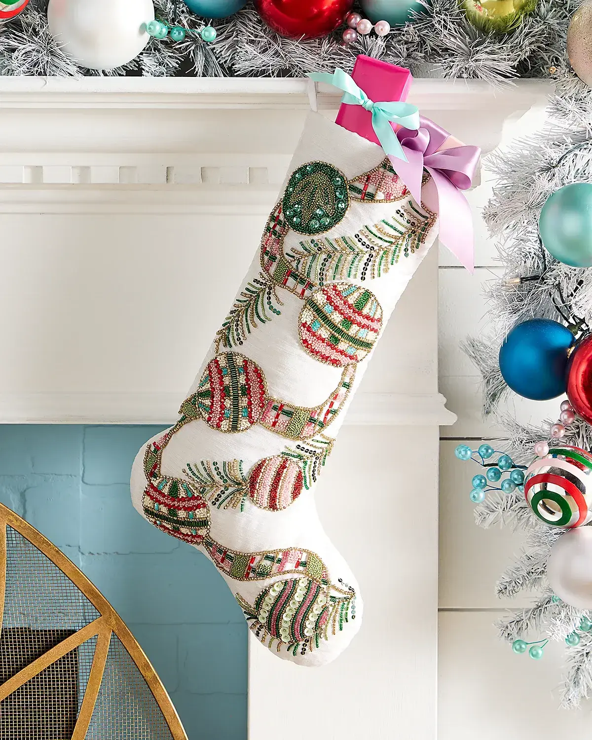 Kim Seybert Tartan Tidings Stocking
