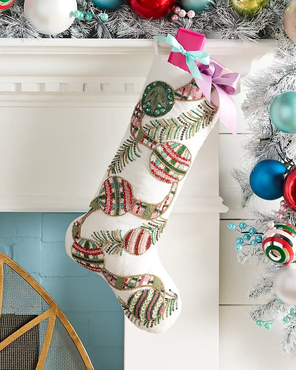 Kim Seybert Tartan Tidings Stocking