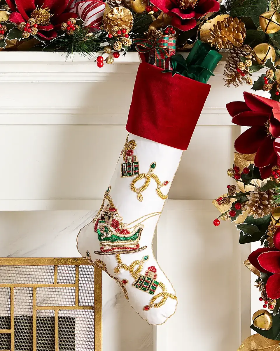 Kim Seybert Holiday Lights Stocking