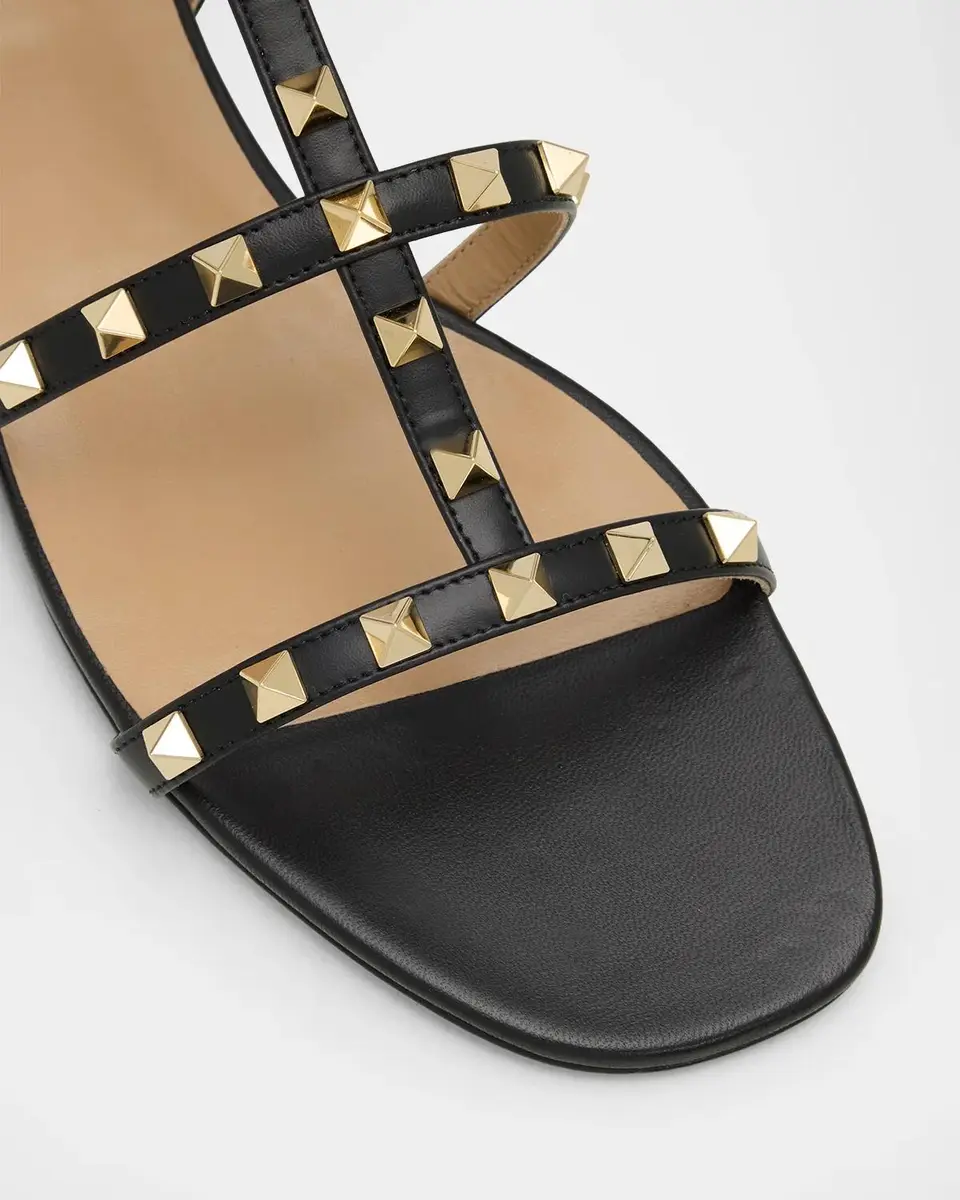 Valentino Garavani Rockstud Flat Leather Sandals | Thumbnail 6 Valentino Garavani Rockstud Flat Leather Sandals | Thumbnail 6