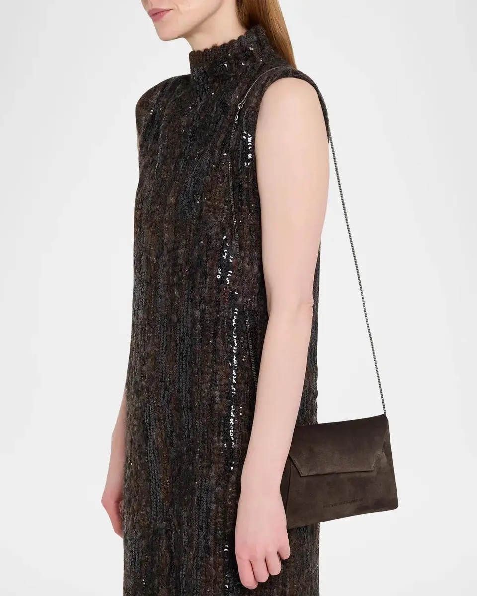 Brunello Cucinelli Suede Envelope Clutch Bag | Thumbnail 2 Brunello Cucinelli Suede Envelope Clutch Bag | Thumbnail 2
