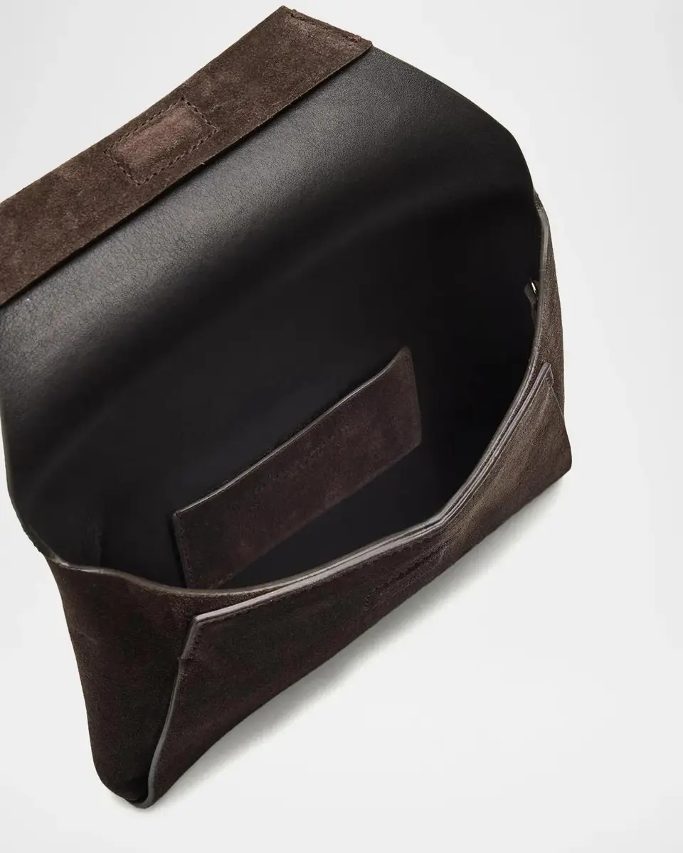 Brunello Cucinelli Suede Envelope Clutch Bag | Thumbnail 4 Brunello Cucinelli Suede Envelope Clutch Bag | Thumbnail 4