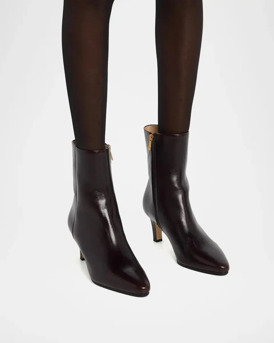 Veronica Beard Agnes 65MM Leather Ankle Boots | Thumbnail 2 Veronica Beard Agnes 65MM Leather Ankle Boots | Thumbnail 2
