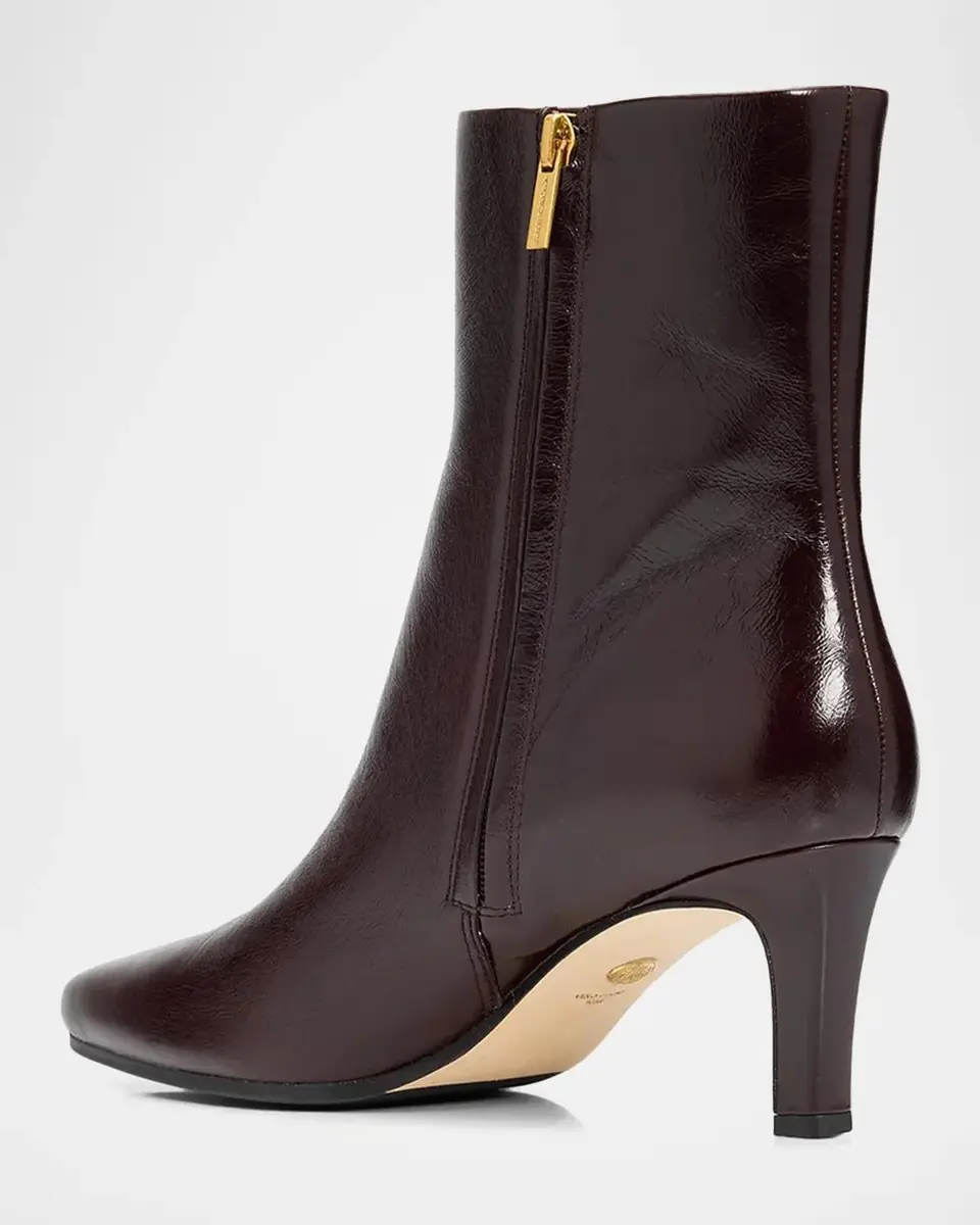 Veronica Beard Agnes 65MM Leather Ankle Boots | Thumbnail 4 Veronica Beard Agnes 65MM Leather Ankle Boots | Thumbnail 4