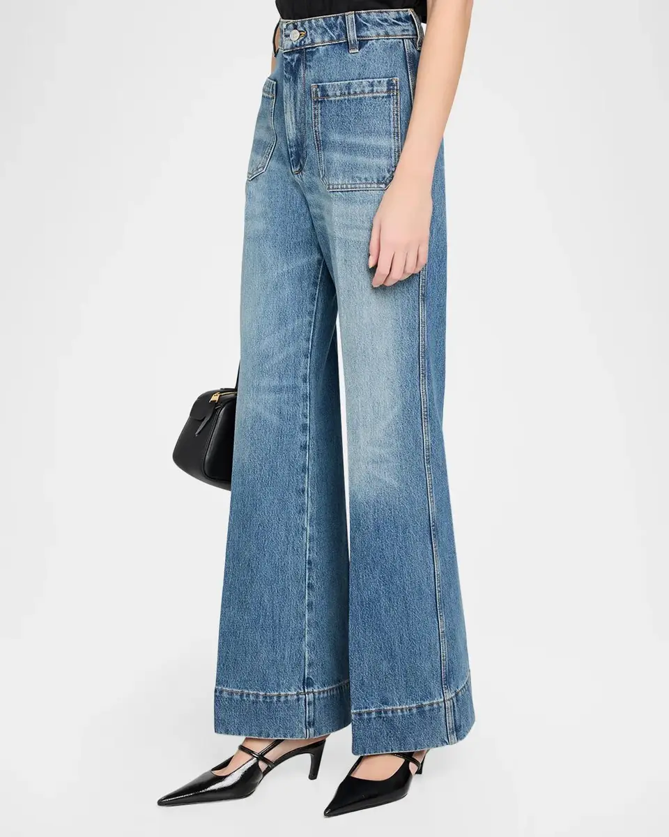 Victoria Beckham Alina Front-Pocket Wide-Leg Jeans | Thumbnail 4 Victoria Beckham Alina Front-Pocket Wide-Leg Jeans | Thumbnail 4