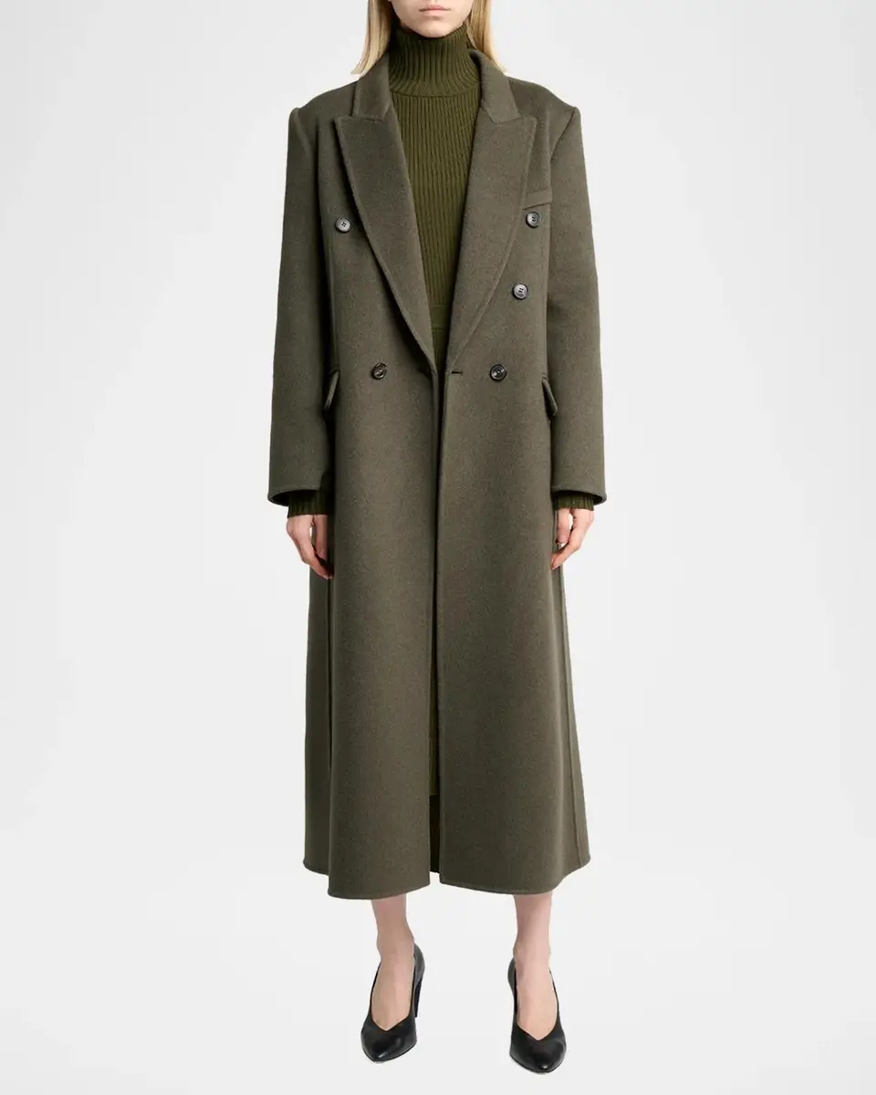 Victoria Beckham Catriona Wool-Blend Double-Breasted Coat | Thumbnail 2 Victoria Beckham Catriona Wool-Blend Double-Breasted Coat | Thumbnail 2