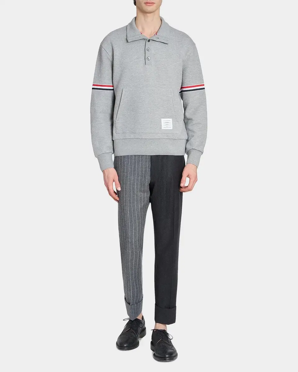 Thom Browne RWB Engineered Stripe Loopback Sweatshirt | Thumbnail 2