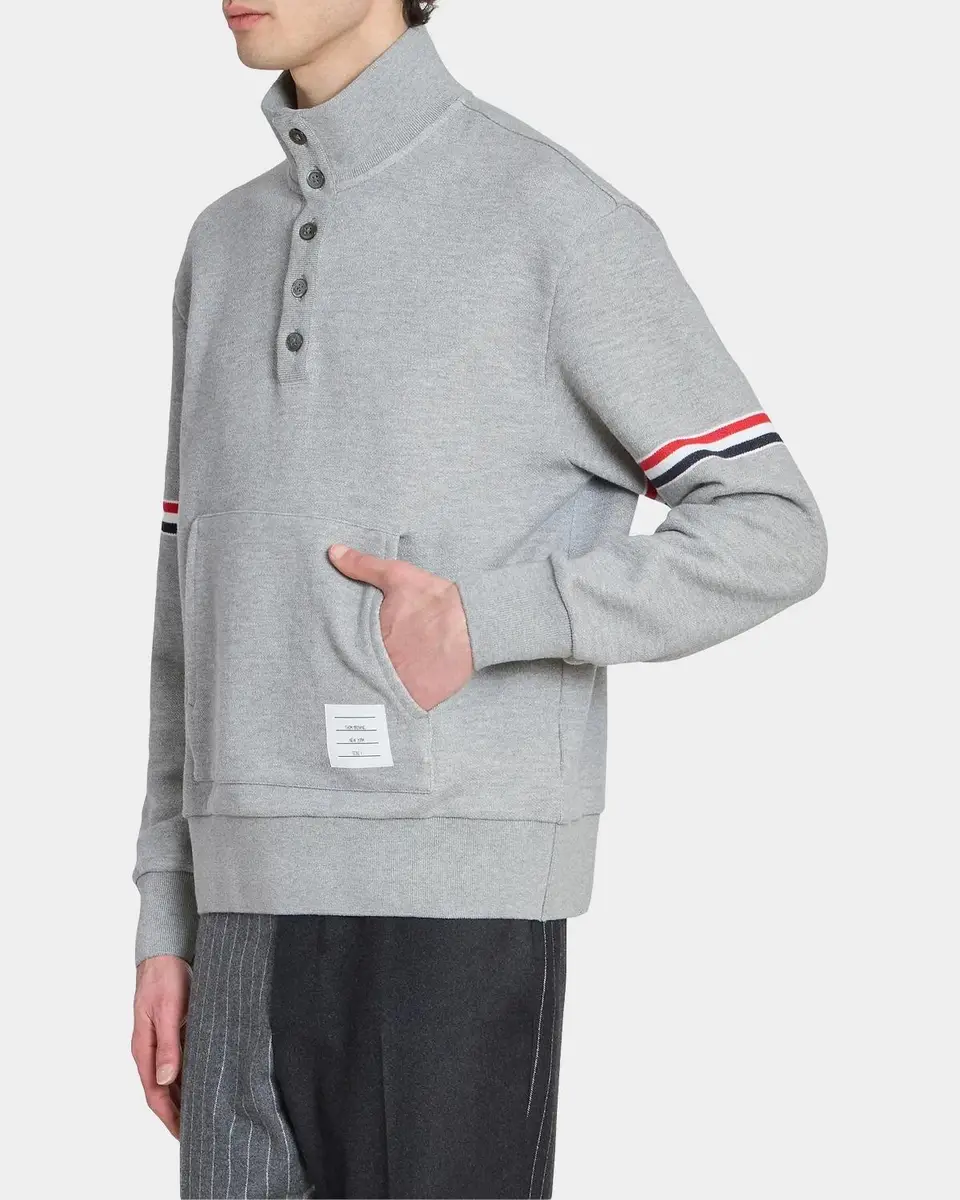 Thom Browne RWB Engineered Stripe Loopback Sweatshirt | Thumbnail 6
