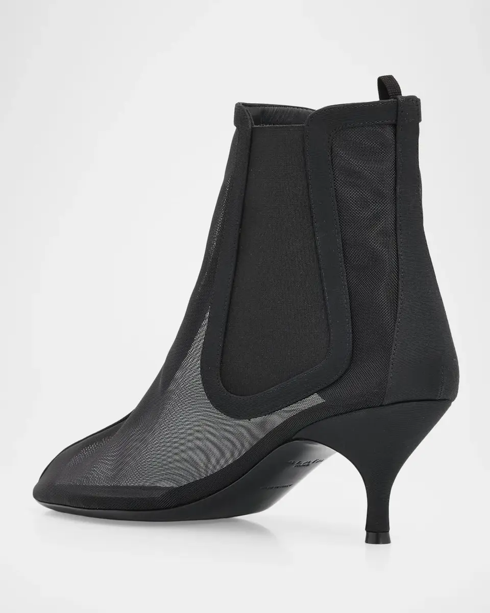 Alaïa 100mm Mesh Chelsea Ankle Boots | Thumbnail 4