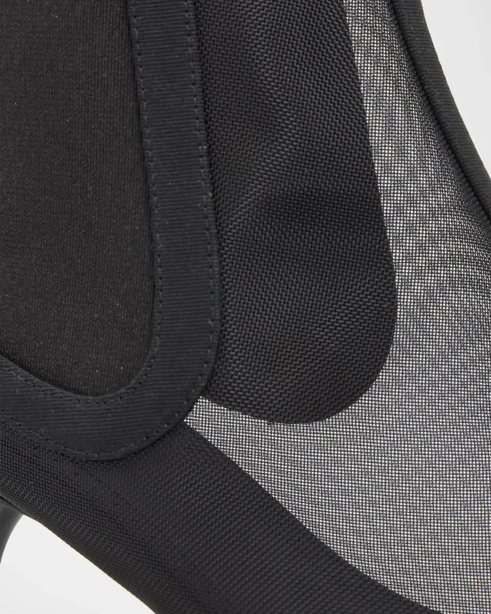 Alaïa 100mm Mesh Chelsea Ankle Boots | Thumbnail 6