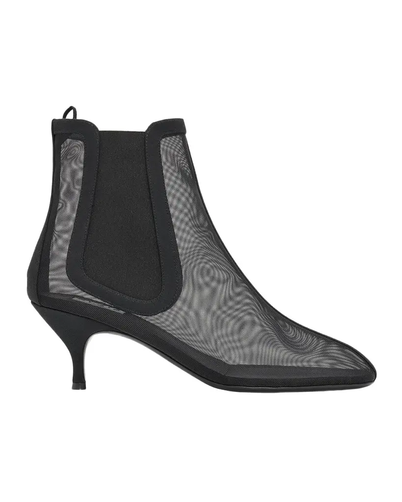 Alaïa 100mm Mesh Chelsea Ankle Boots