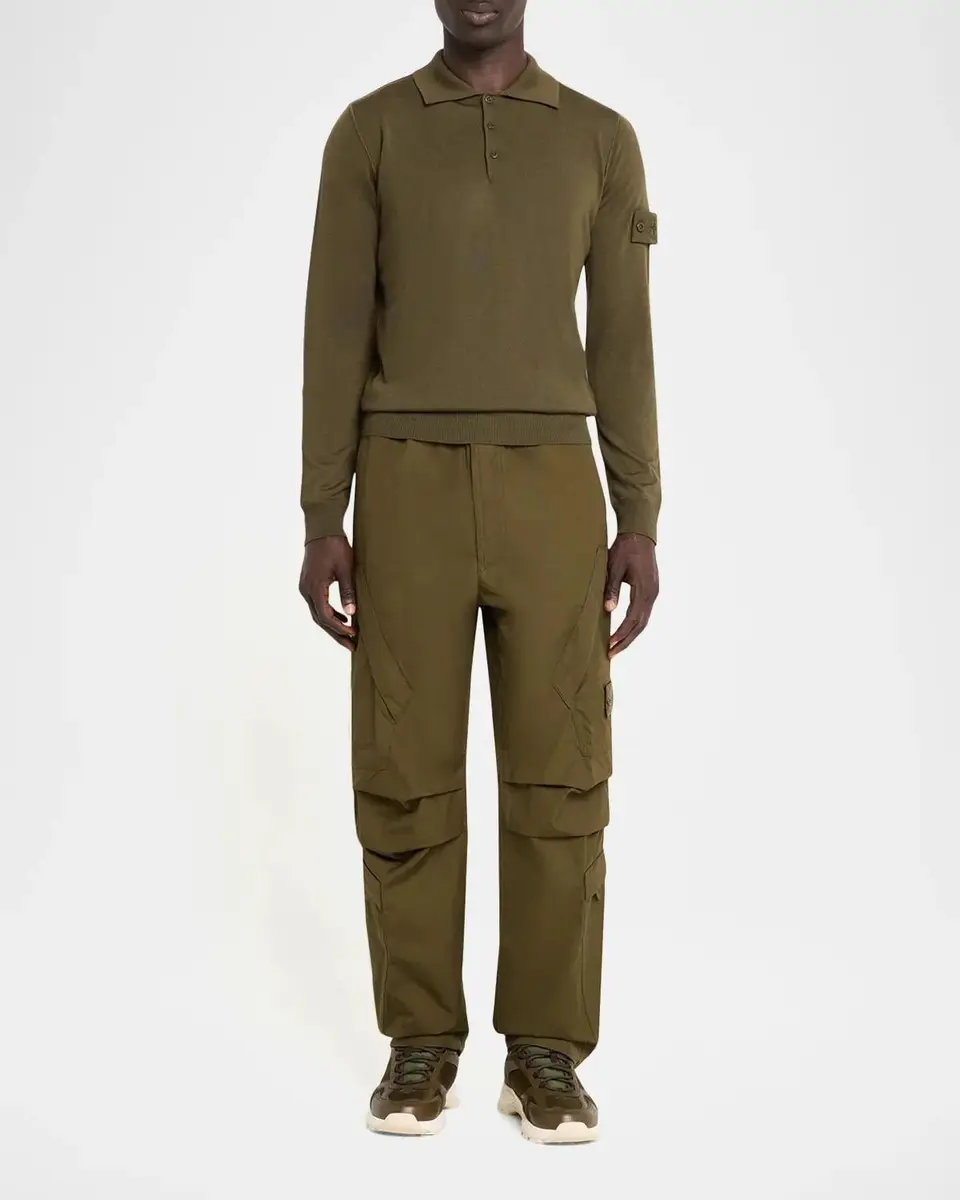 Stone Island Men's Wool Polo Sweater | Thumbnail 2 Stone Island Men's Wool Polo Sweater | Thumbnail 2
