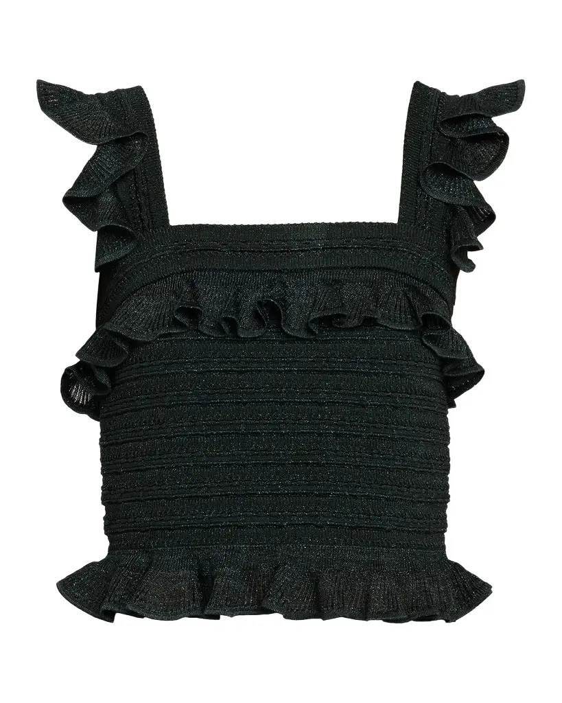 Valiant Frill Knit Crop Cami Valiant Frill Knit Crop Cami