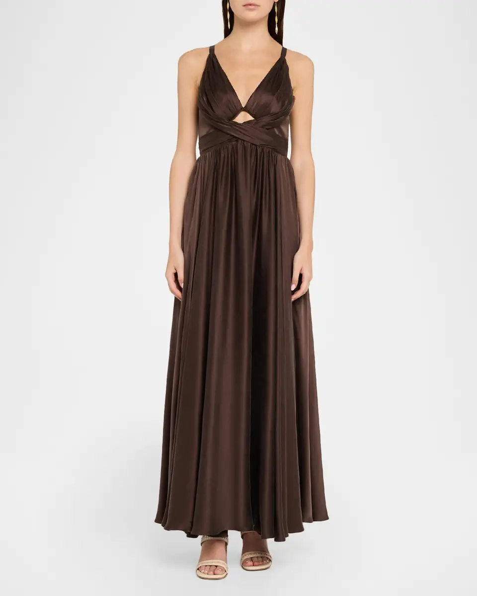 Zimmermann Draped Silk Maxi Dress | Thumbnail 2 Zimmermann Draped Silk Maxi Dress | Thumbnail 2