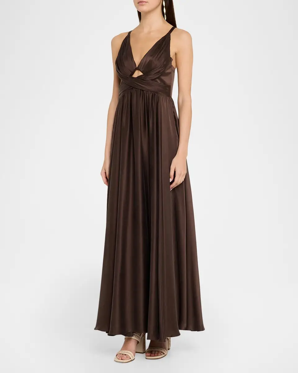 Zimmermann Draped Silk Maxi Dress | Thumbnail 4 Zimmermann Draped Silk Maxi Dress | Thumbnail 4