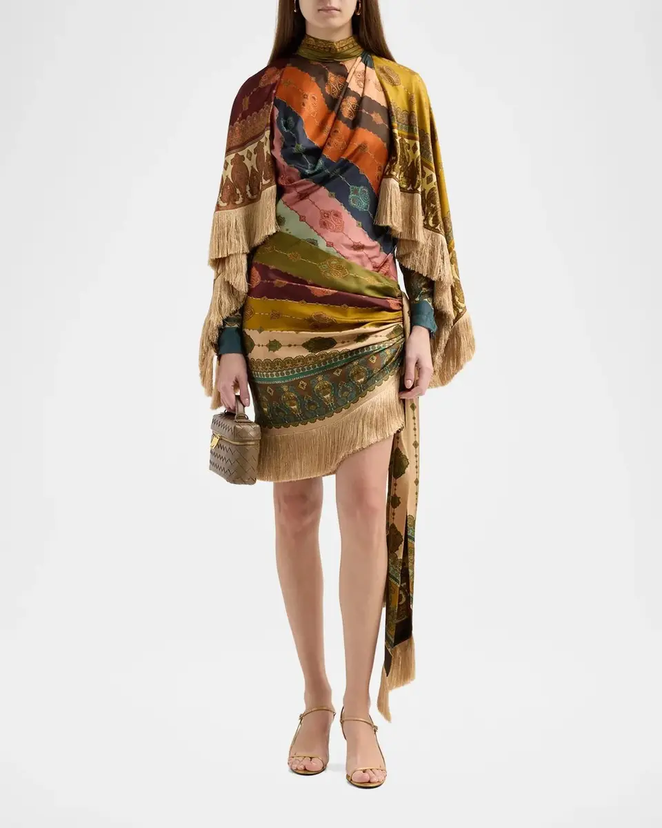 Zimmermann Valiant Silk Fringed Mini Dress | Thumbnail 2