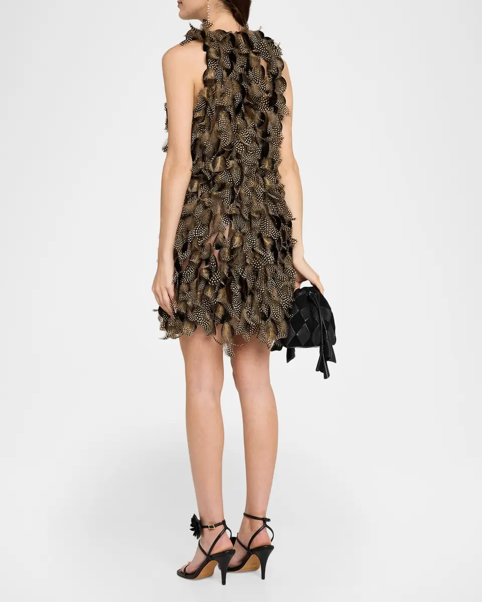 Zimmermann Ascent Feathered Mini Dress | Thumbnail 3 Zimmermann Ascent Feathered Mini Dress | Thumbnail 3