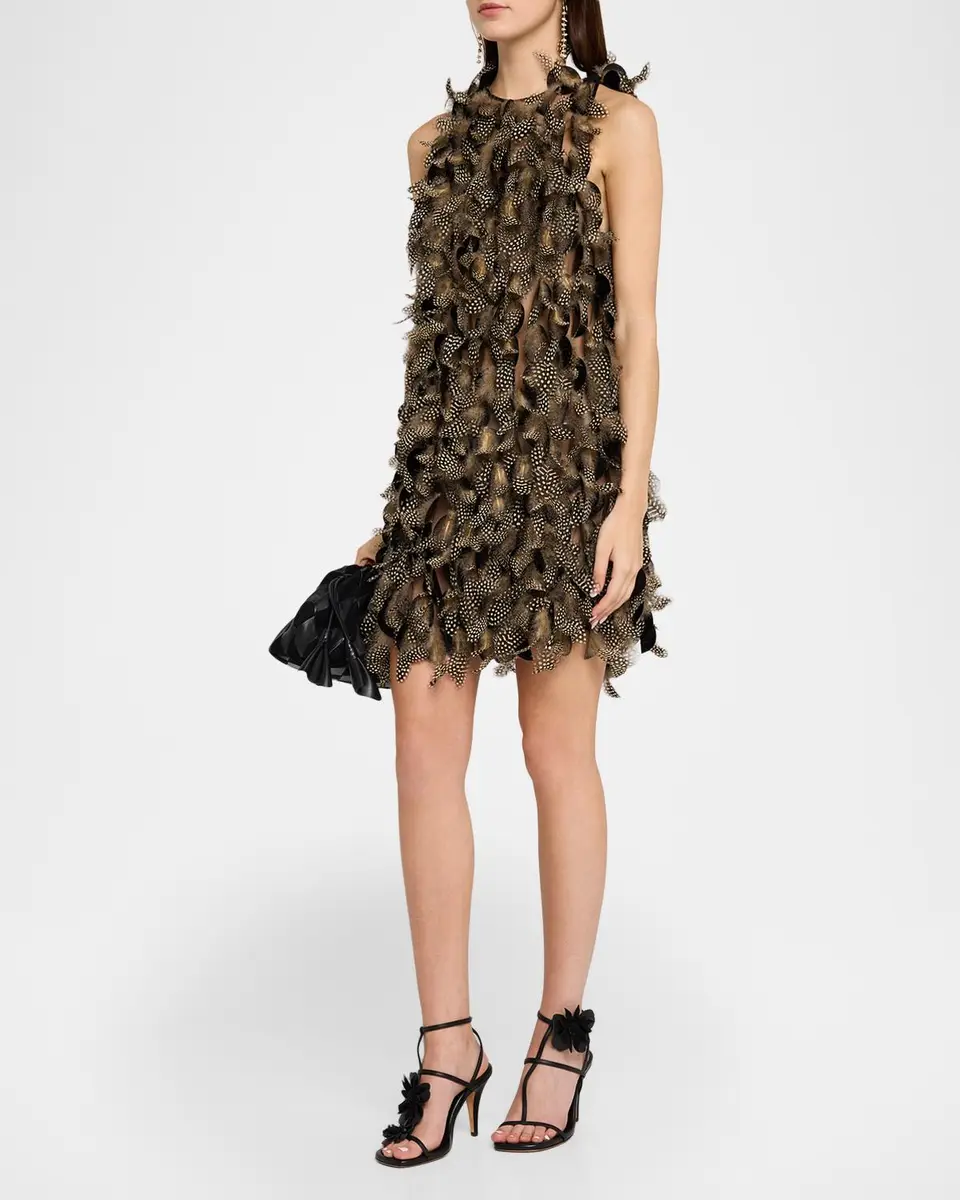 Zimmermann Ascent Feathered Mini Dress | Thumbnail 4 Zimmermann Ascent Feathered Mini Dress | Thumbnail 4