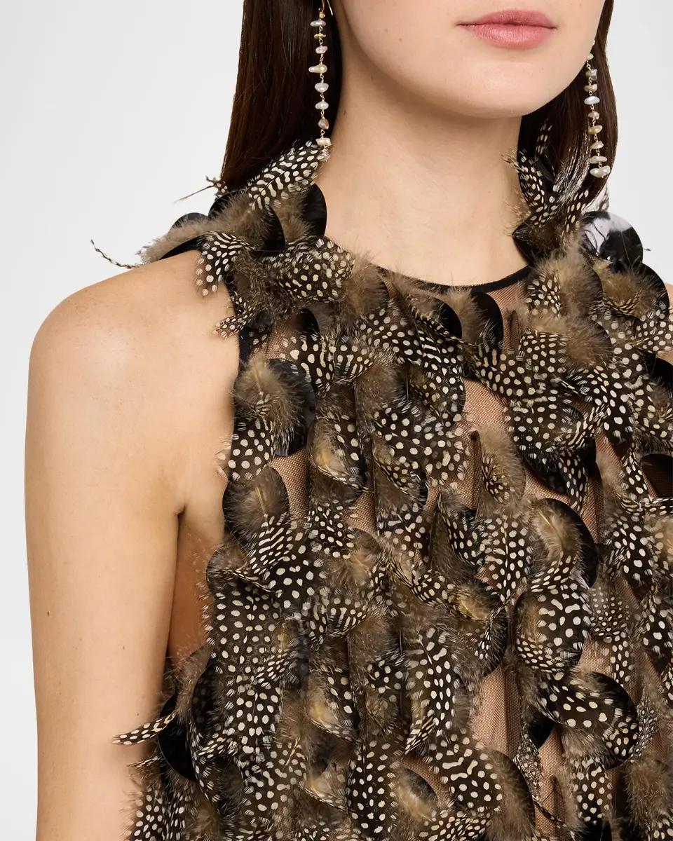 Zimmermann Ascent Feathered Mini Dress | Thumbnail 5 Zimmermann Ascent Feathered Mini Dress | Thumbnail 5