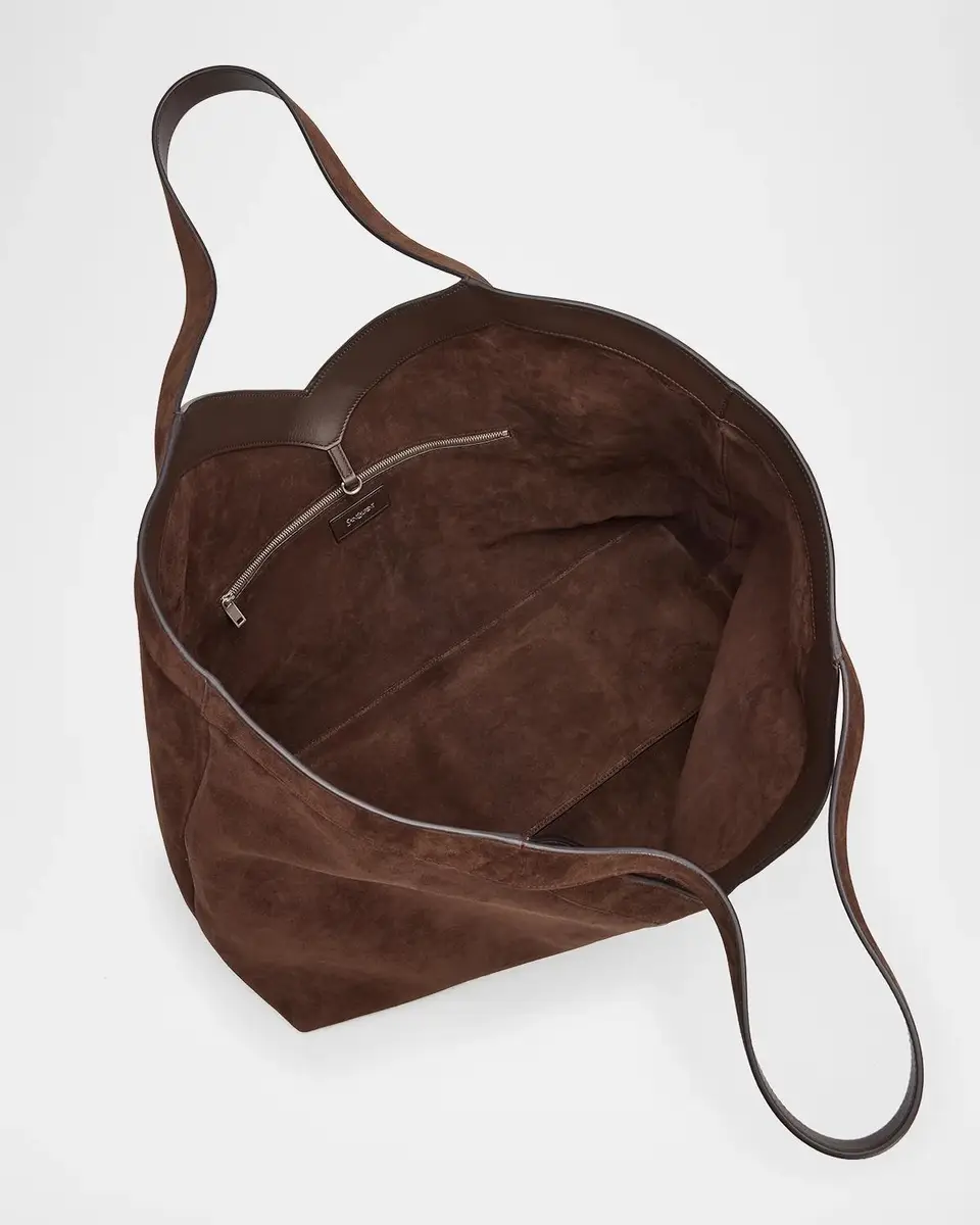 Saint Laurent Men's Large Suede Y-Tote Bag | Thumbnail 3 Saint Laurent Men's Large Suede Y-Tote Bag | Thumbnail 3