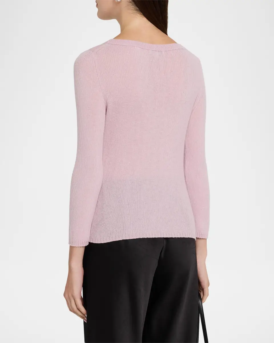 Vince Boat-Neck Cashmere-Silk Top | Thumbnail 3 Vince Boat-Neck Cashmere-Silk Top | Thumbnail 3