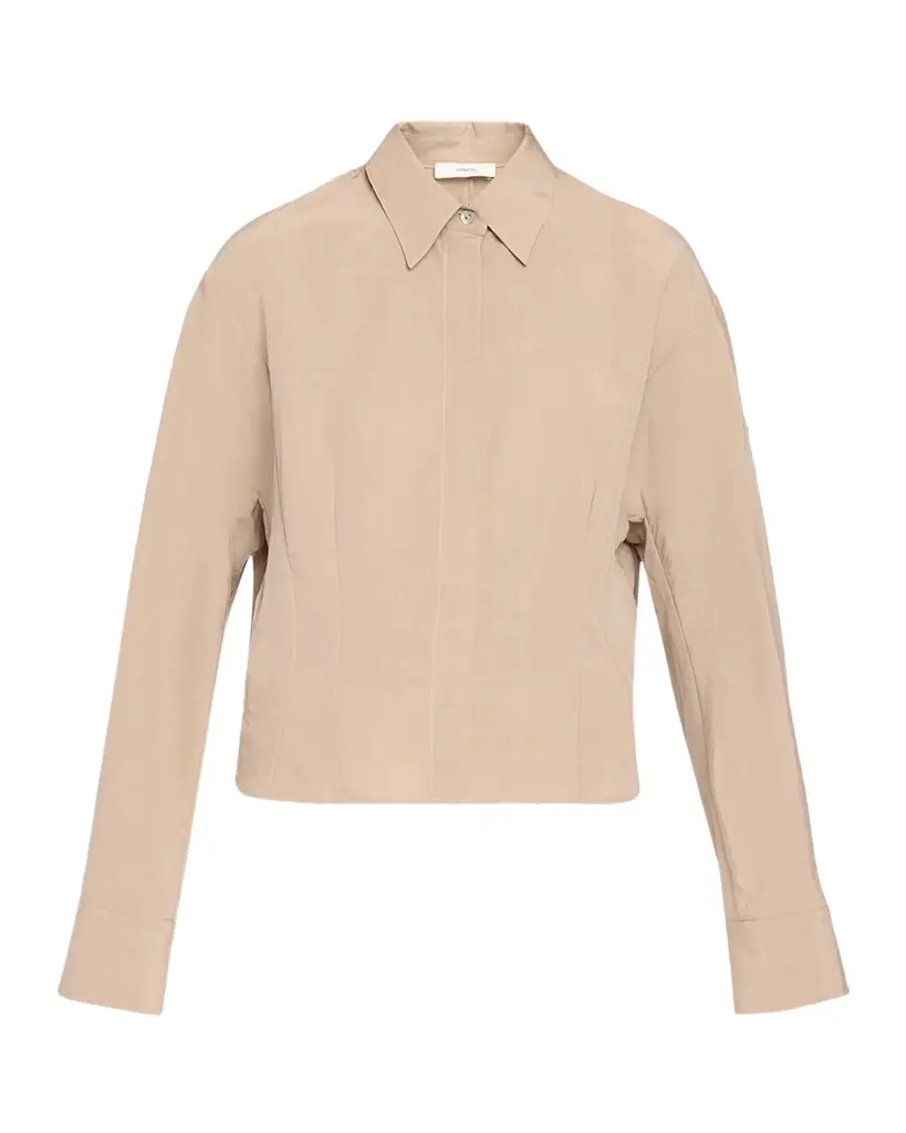 Shirt Jacket with Blouson Back Shirt Jacket with Blouson Back