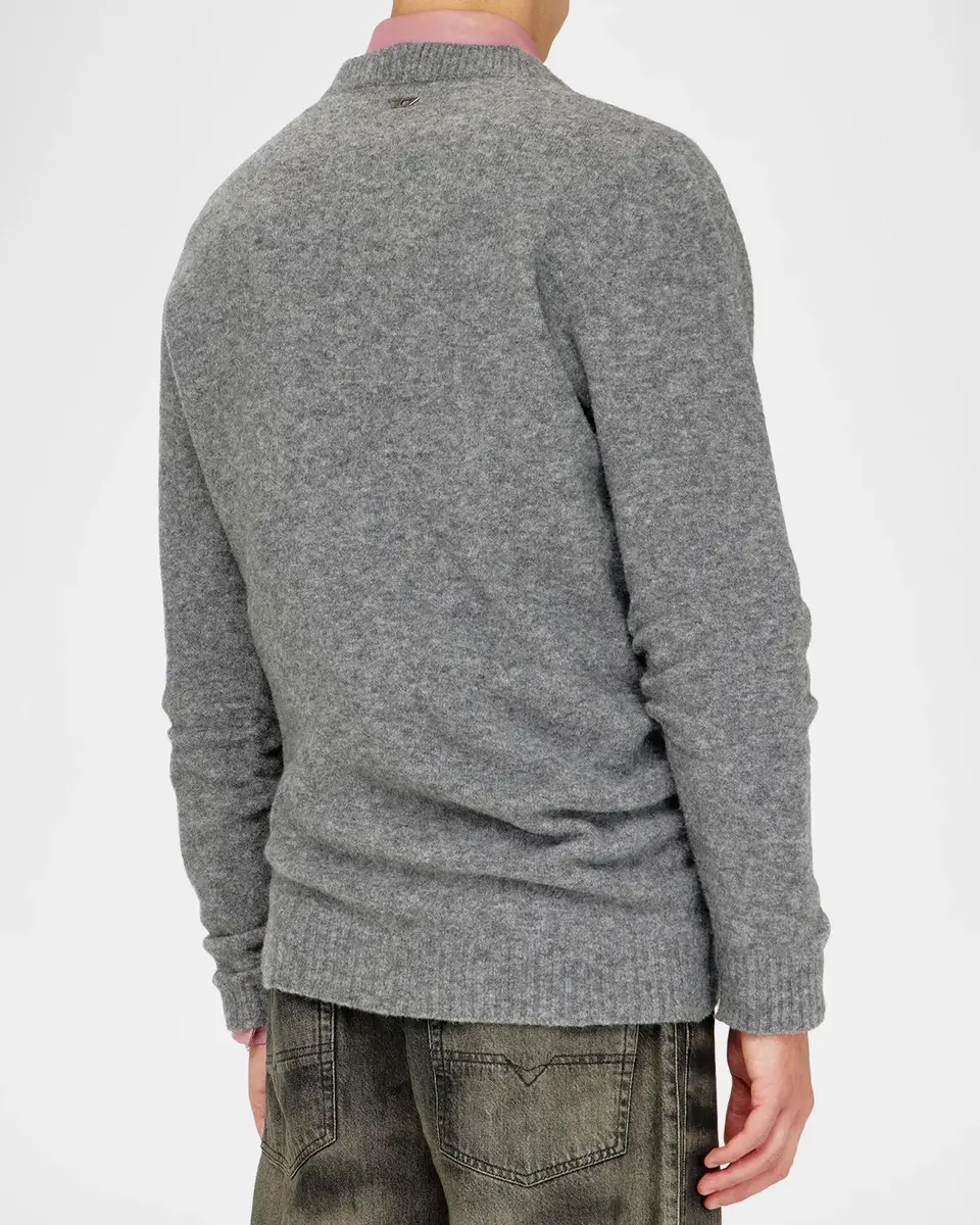 Diesel Men's Wool-Blend V-Neck Sweater | Thumbnail 3 Diesel Men's Wool-Blend V-Neck Sweater | Thumbnail 3