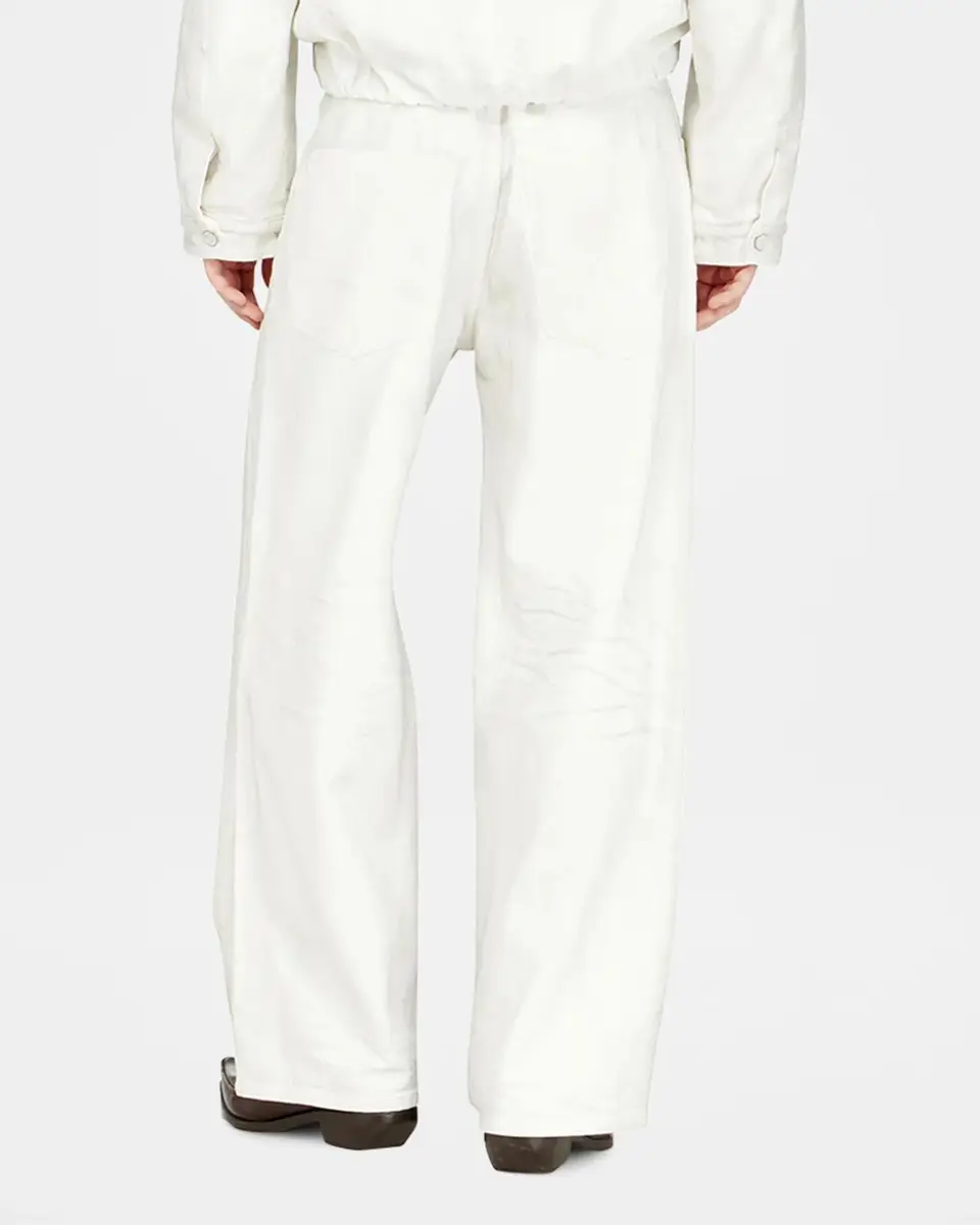 Diesel Men's 1982 Hakou White Denim Wide-Leg Jeans | Thumbnail 3
