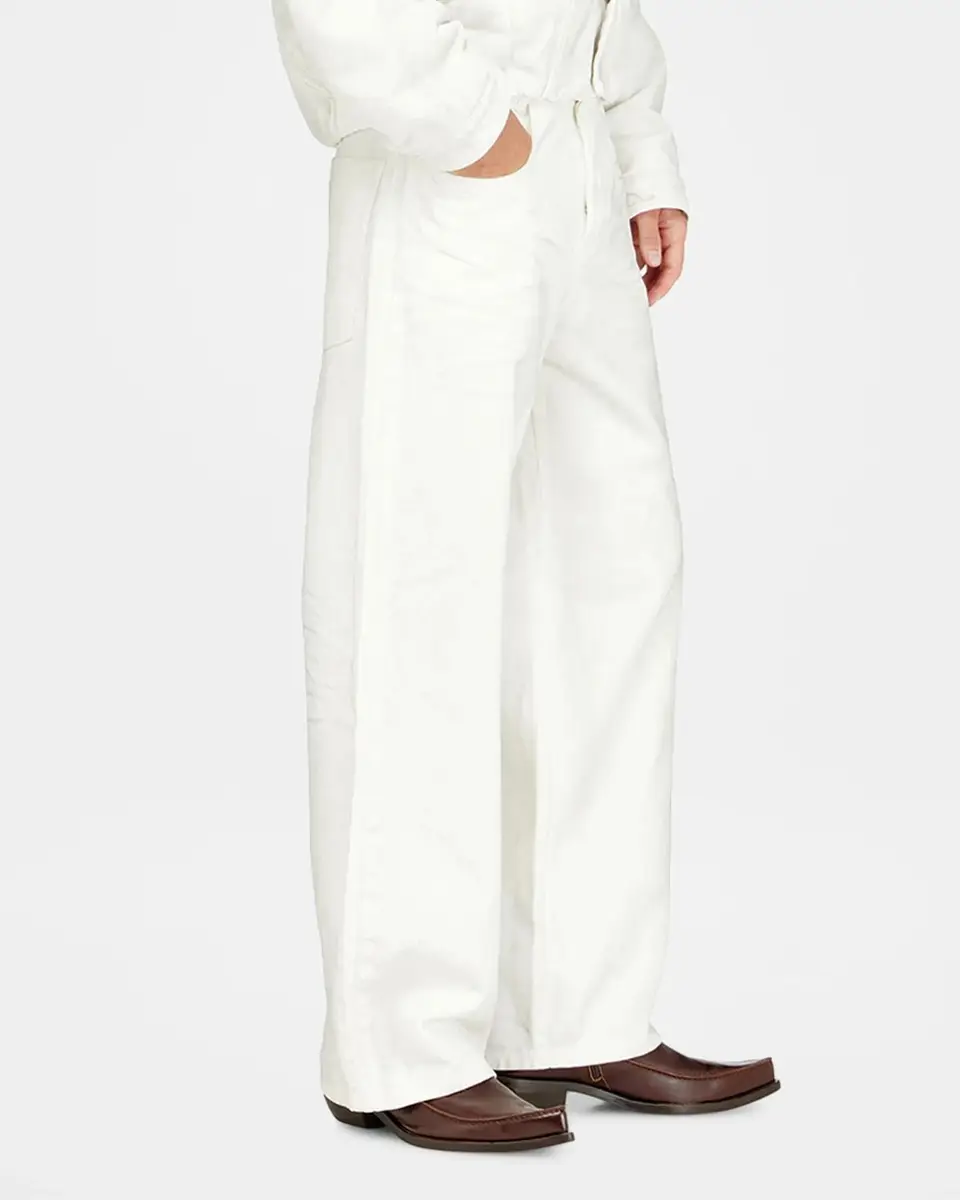 Diesel Men's 1982 Hakou White Denim Wide-Leg Jeans | Thumbnail 6