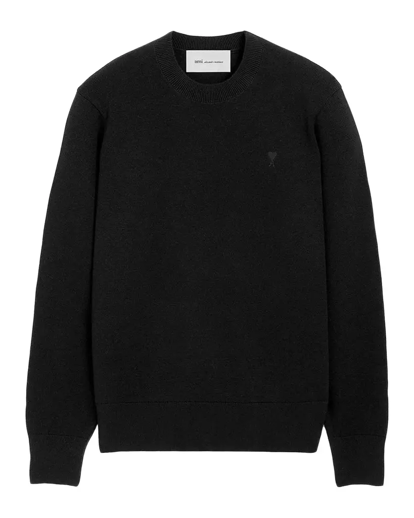 AMI PARIS Men's Merino Wool Ami De Coeur Sweater