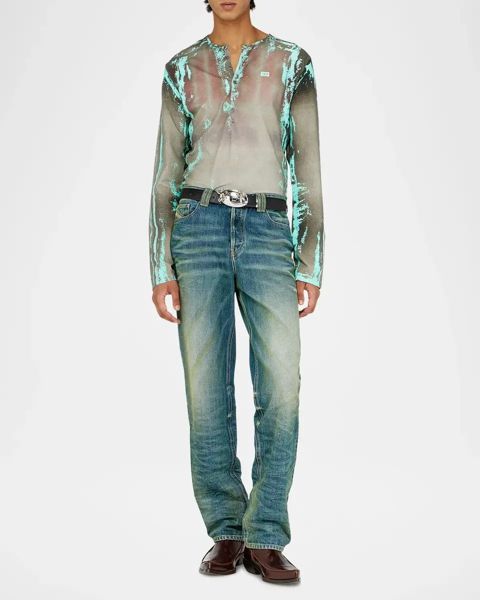 Diesel Men's 1991 Voeed Straight-Leg Jeans | Thumbnail 2 Diesel Men's 1991 Voeed Straight-Leg Jeans | Thumbnail 2