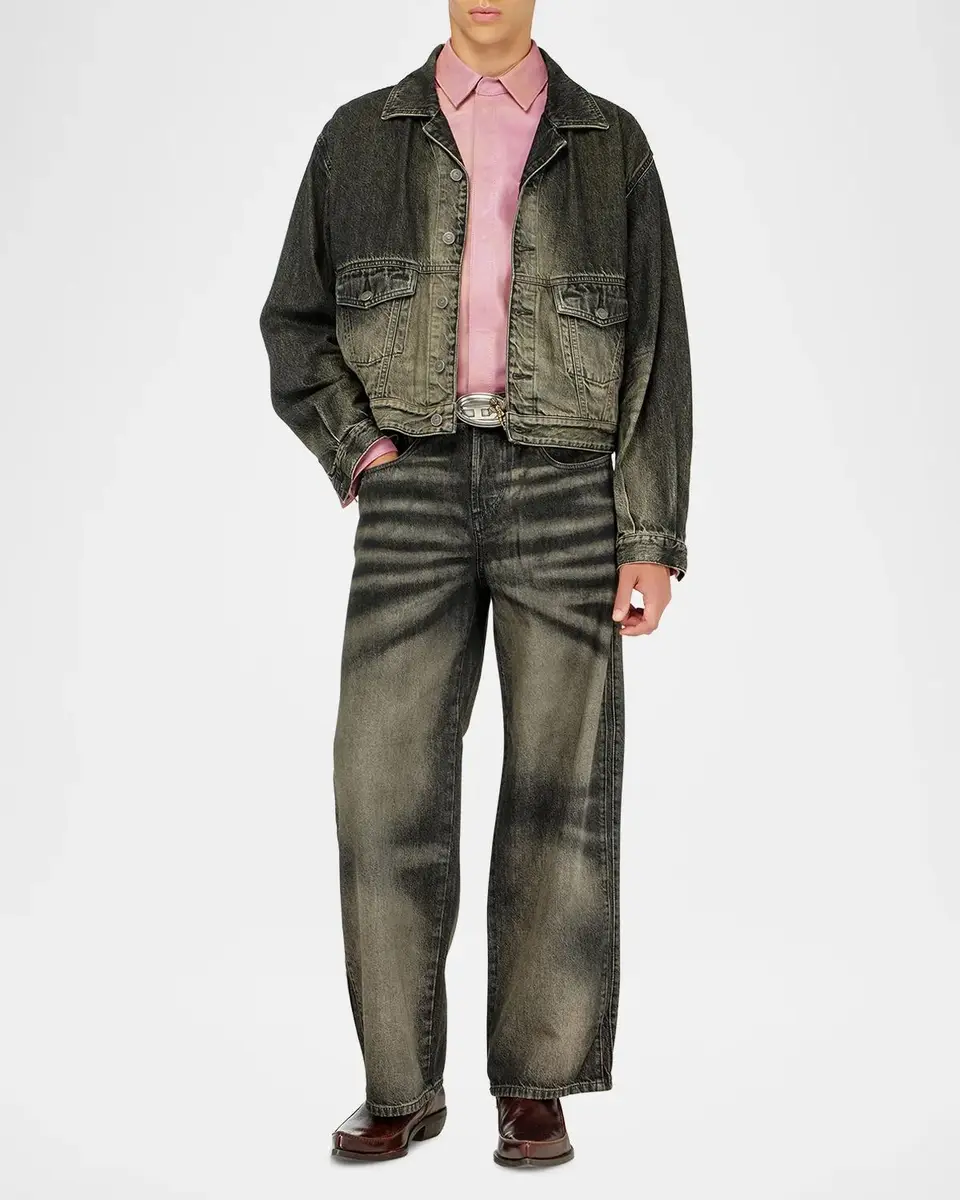 Diesel Men's 1982 Hakou Wide-Leg Jeans | Thumbnail 2 Diesel Men's 1982 Hakou Wide-Leg Jeans | Thumbnail 2