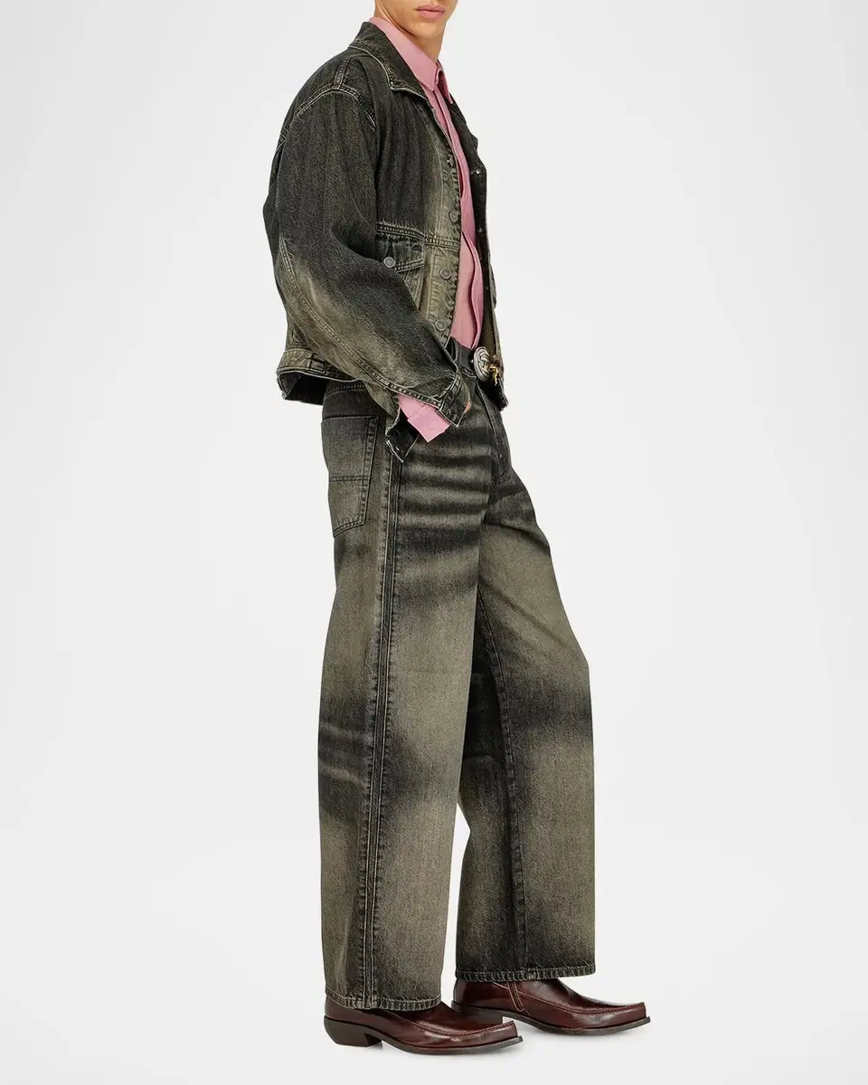 Diesel Men's 1982 Hakou Wide-Leg Jeans | Thumbnail 6 Diesel Men's 1982 Hakou Wide-Leg Jeans | Thumbnail 6