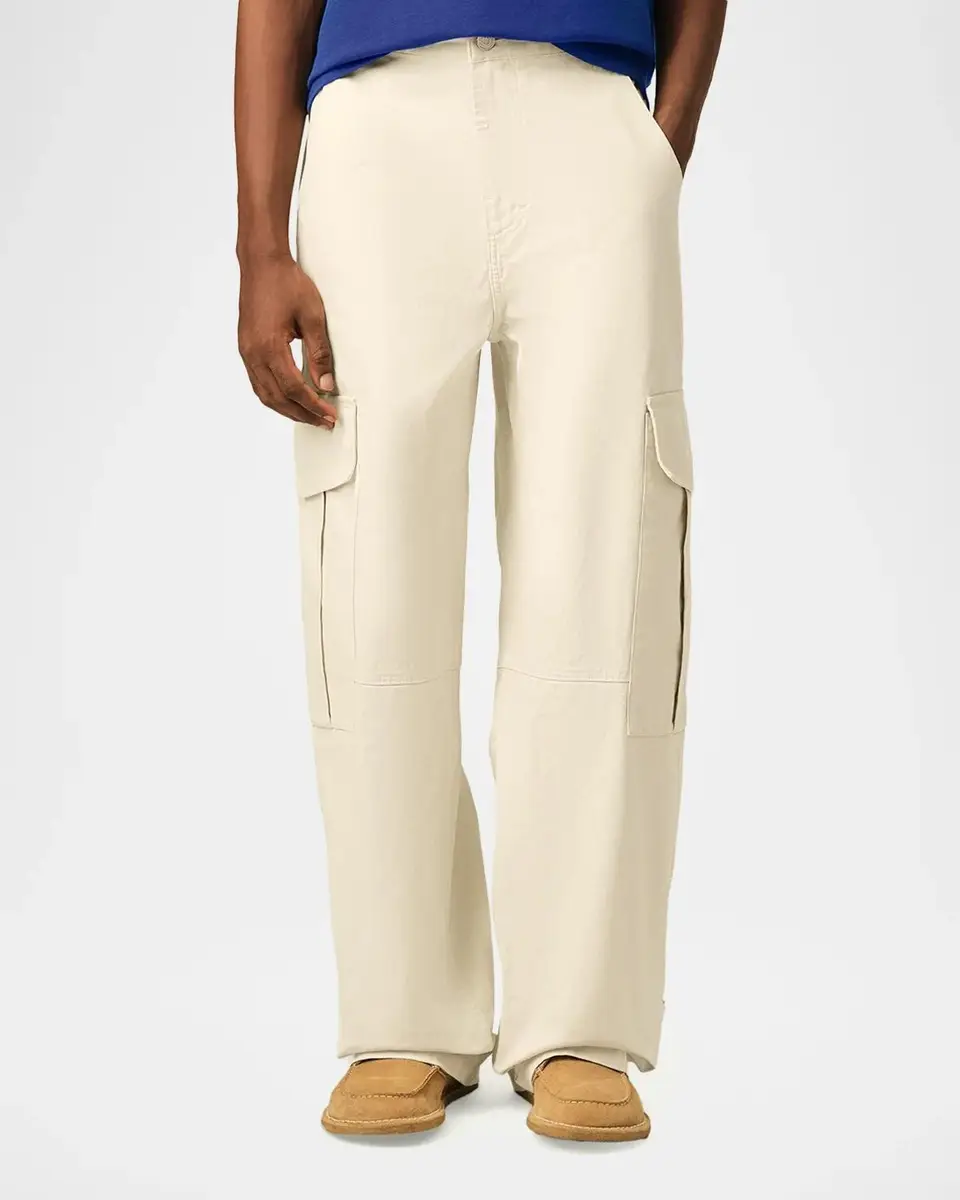 AMI PARIS Men's Cotton Canvas Straight-Leg Cargo Pants | Thumbnail 4 AMI PARIS Men's Cotton Canvas Straight-Leg Cargo Pants | Thumbnail 4