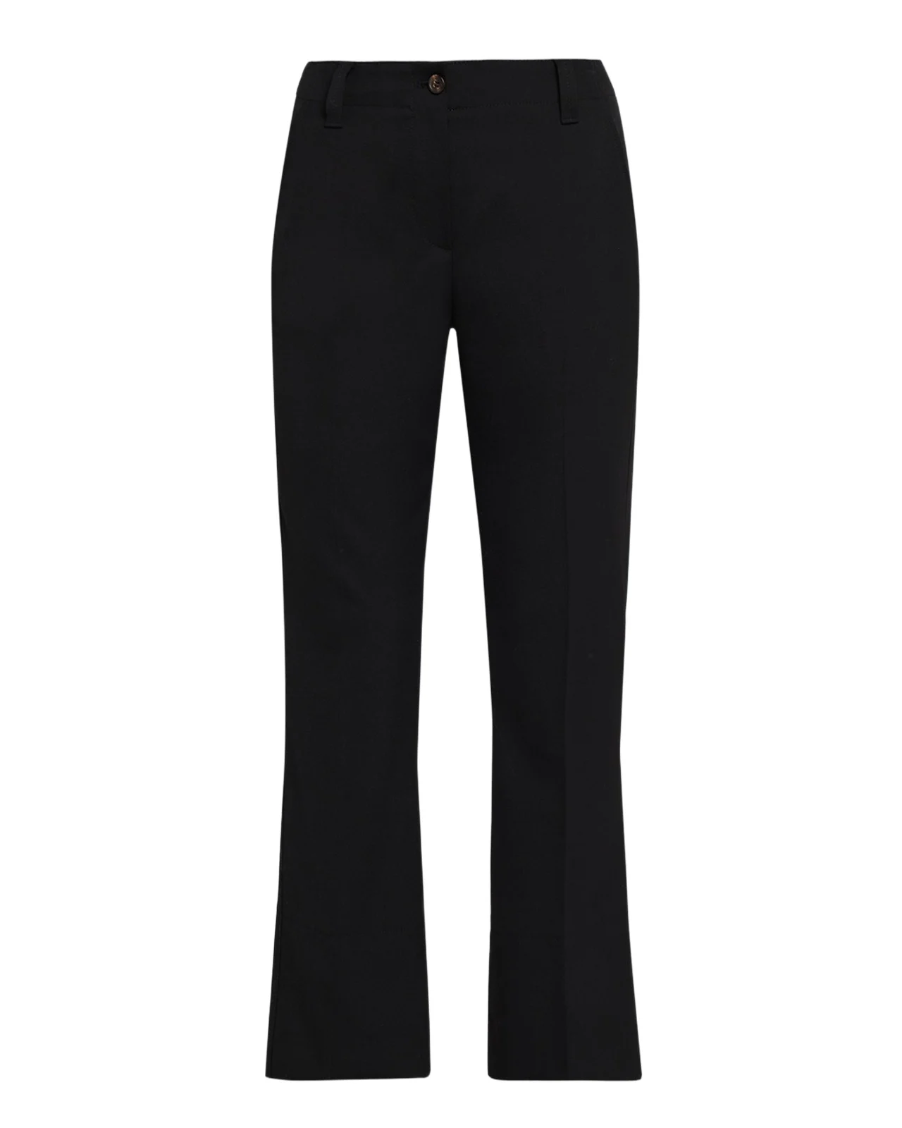 Brunello Cucinelli Wool Gabardine Kickflare Ankle Trousers