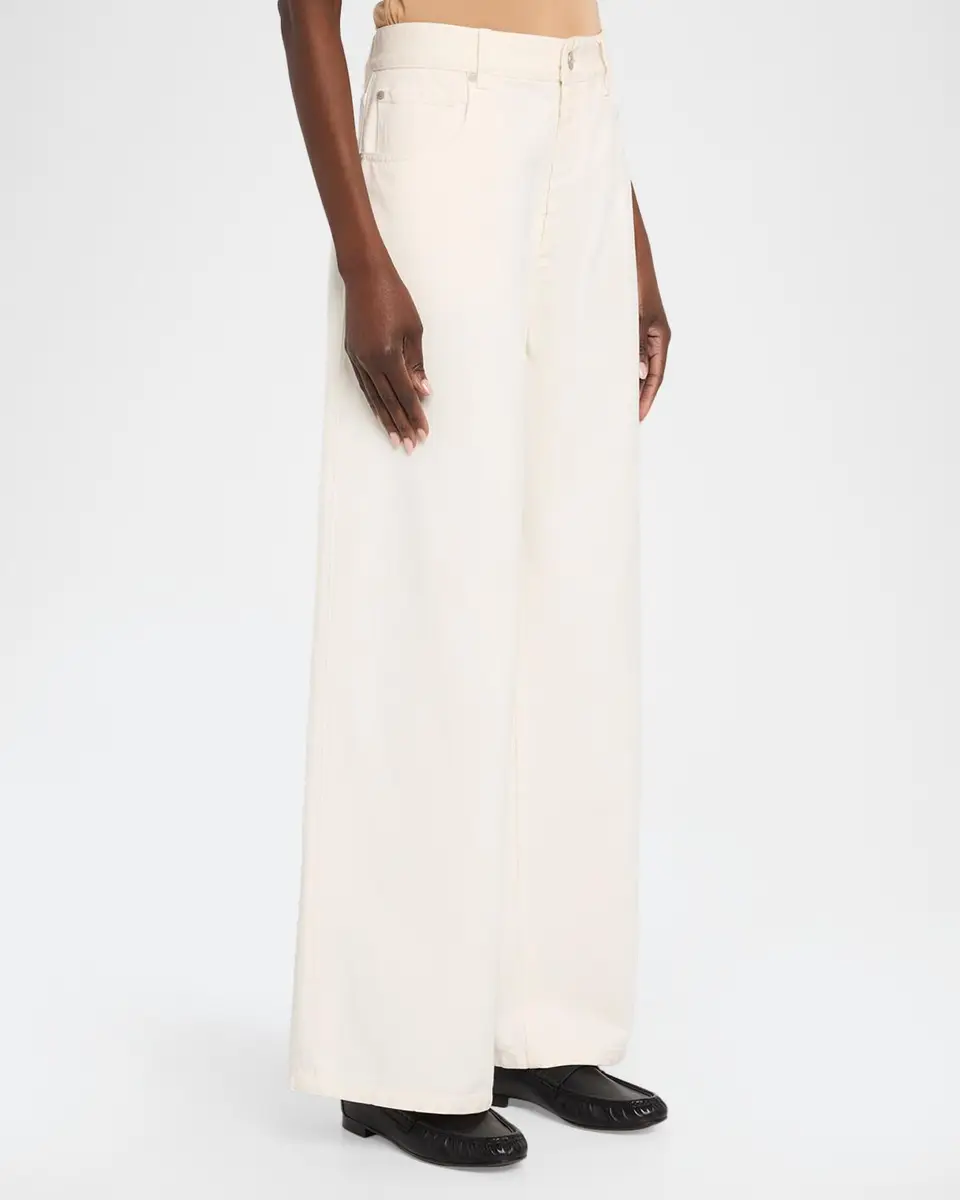 Brunello Cucinelli Authentic Denim Relaxed Wide-Leg Jeans With Monili | Thumbnail 4 Brunello Cucinelli Authentic Denim Relaxed Wide-Leg Jeans With Monili | Thumbnail 4