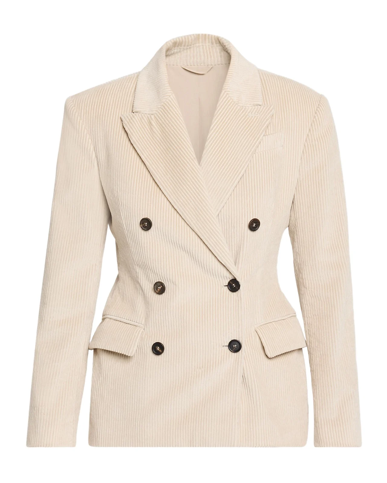 Cotton Corduroy Double-Breasted Jacket