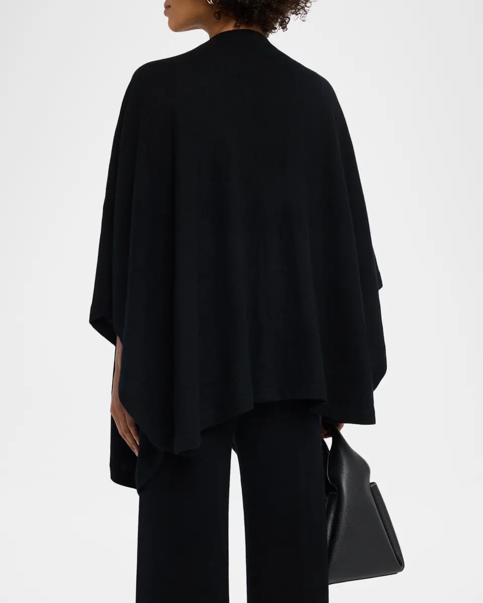 Neiman Marcus Cashmere Collection Cashmere Open-Front Cape | Thumbnail 3 Neiman Marcus Cashmere Collection Cashmere Open-Front Cape | Thumbnail 3