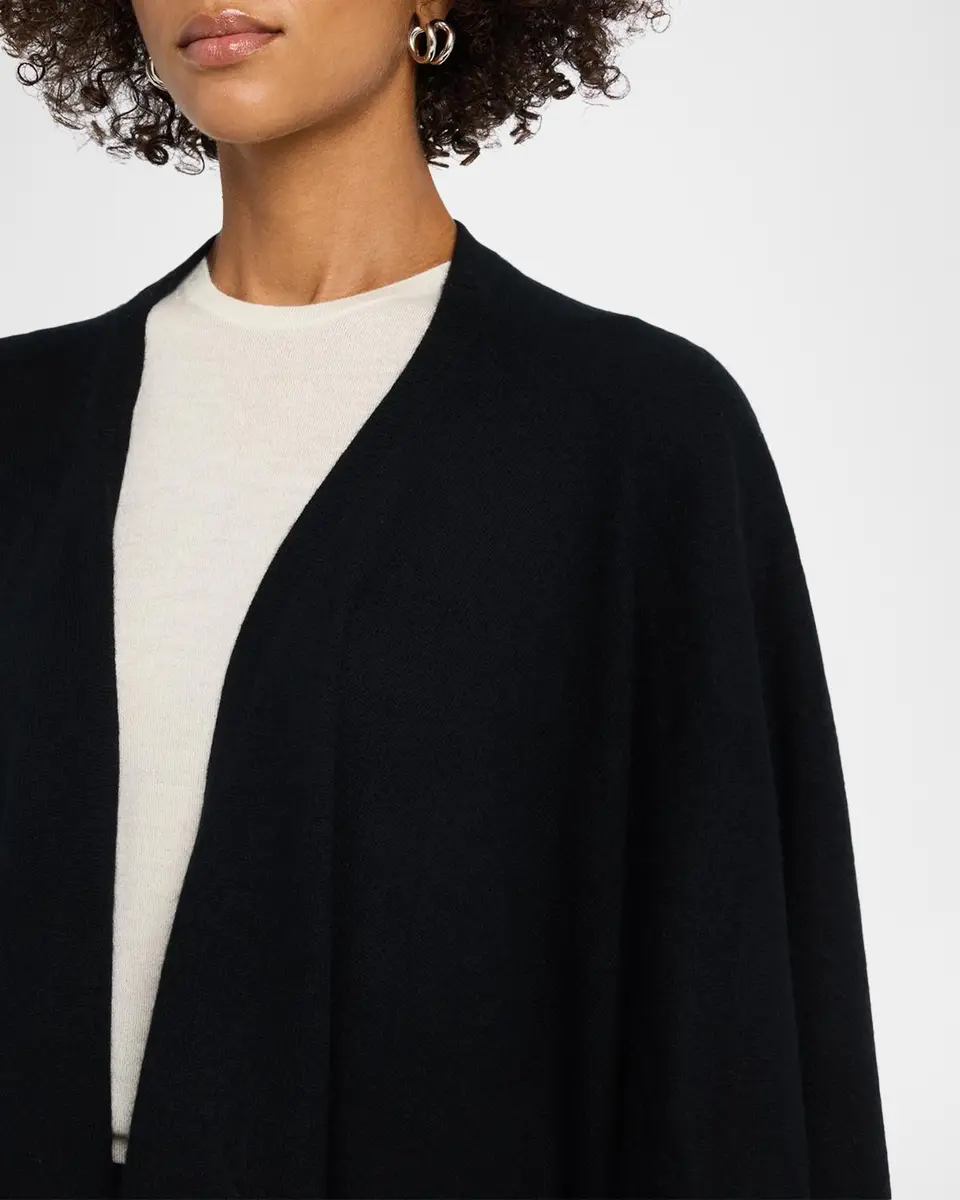 Neiman Marcus Cashmere Collection Cashmere Open-Front Cape | Thumbnail 5 Neiman Marcus Cashmere Collection Cashmere Open-Front Cape | Thumbnail 5