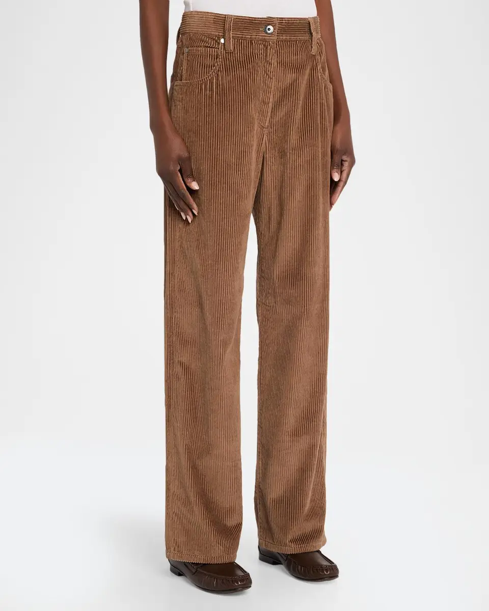 Brunello Cucinelli Cotton Corduroy Straight-Leg Pants | Thumbnail 4 Brunello Cucinelli Cotton Corduroy Straight-Leg Pants | Thumbnail 4