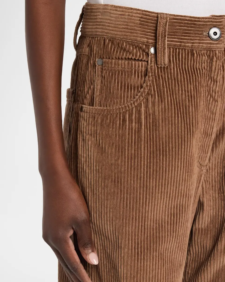 Brunello Cucinelli Cotton Corduroy Straight-Leg Pants | Thumbnail 5 Brunello Cucinelli Cotton Corduroy Straight-Leg Pants | Thumbnail 5